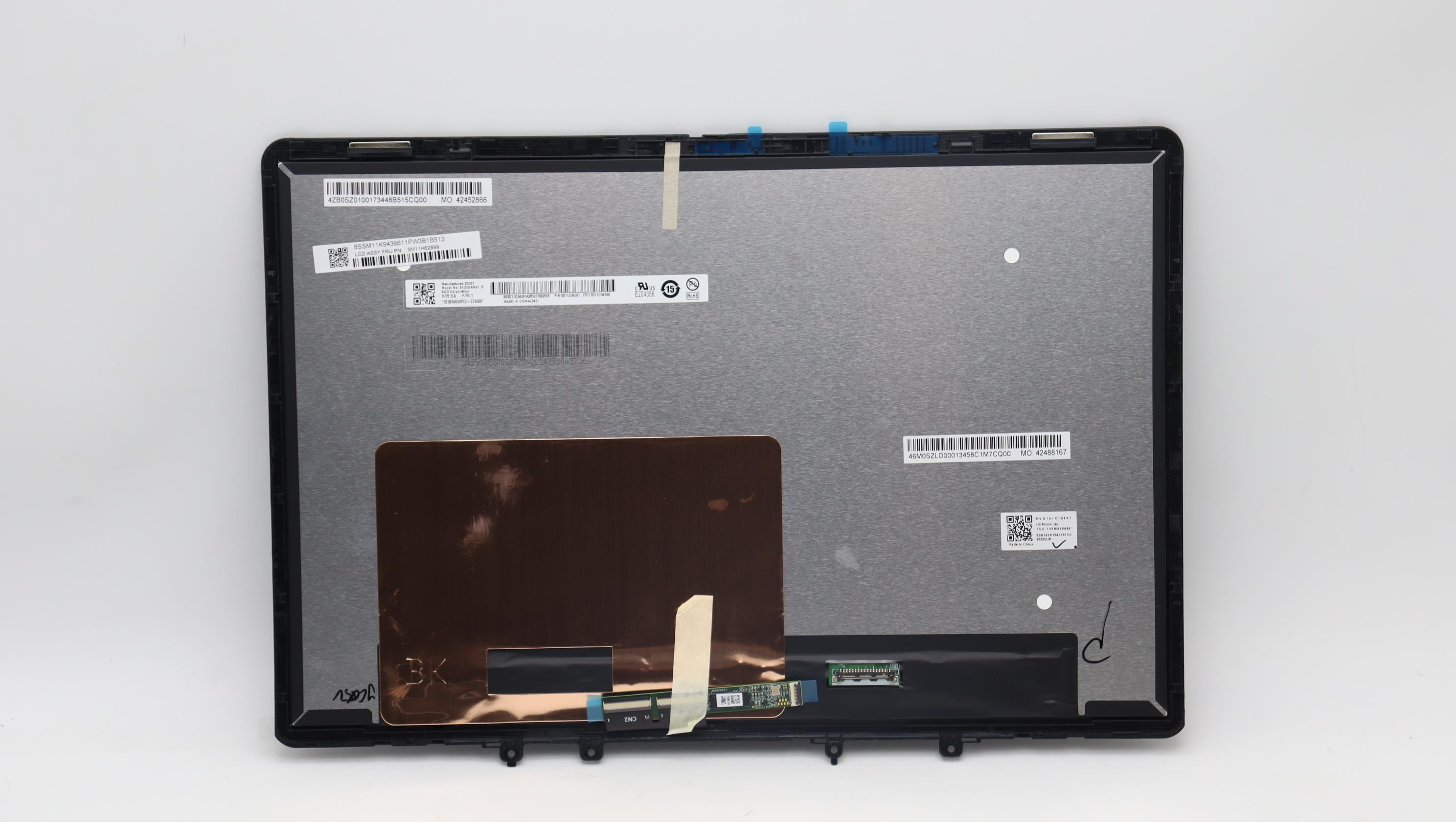 5M11H62899 - Original Lenovo LCD Module, 13.3", WUXGA, Touch, Anti-Glare, IPS, 300nit, 45%NTSC