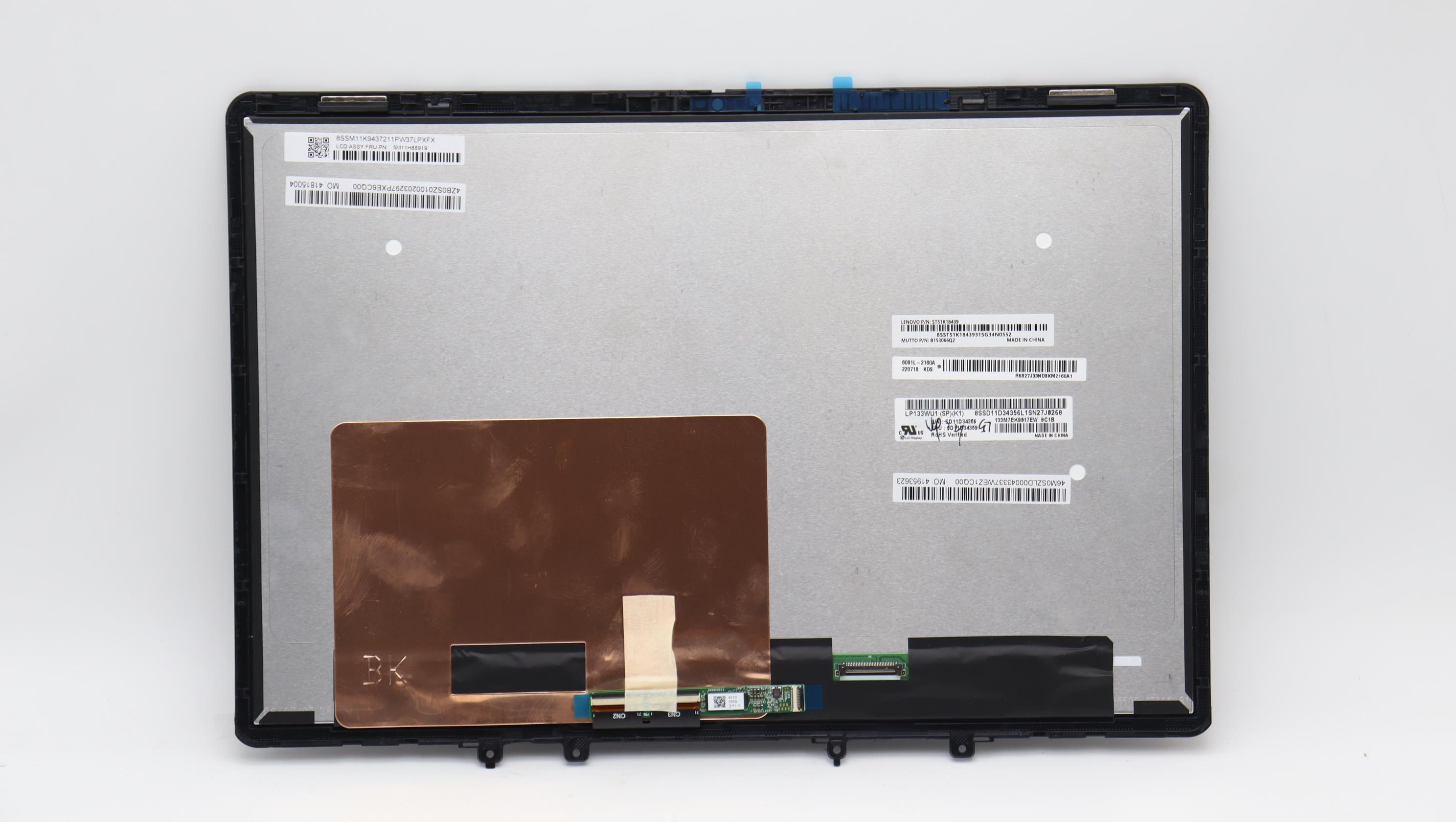 Lenovo Part  Original Lenovo LCD Assembly, 13.3", TOUCH LCD ASM MUTTO+LGD