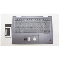 Lenovo X1 Yoga 8th Gen (21HQ, 21HR) Laptop (ThinkPad) C-cover with keyboard - 5M11H88940