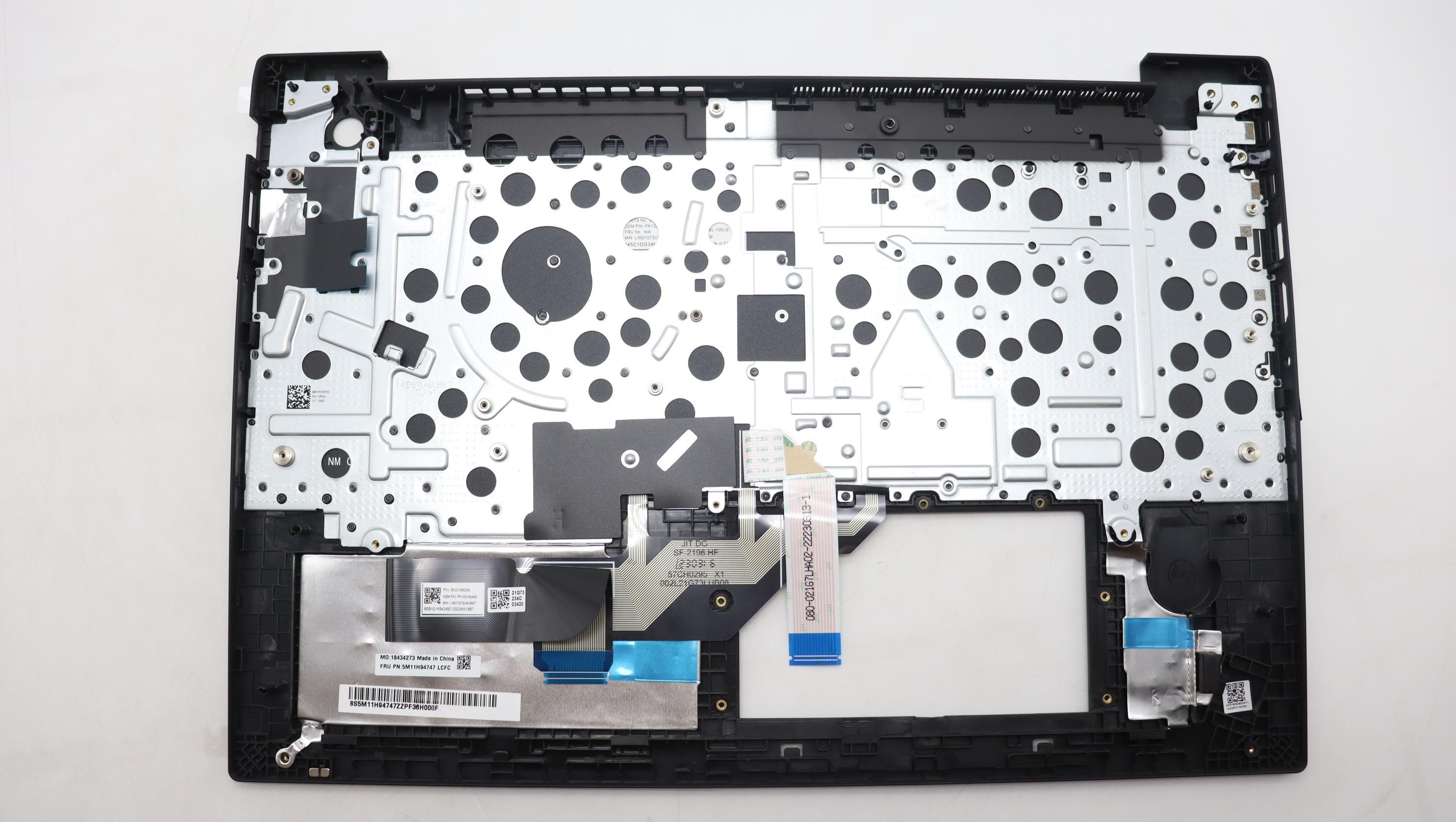 5M11H94747 - Original Lenovo Keyboard with Palmrest (Cover), English, Black