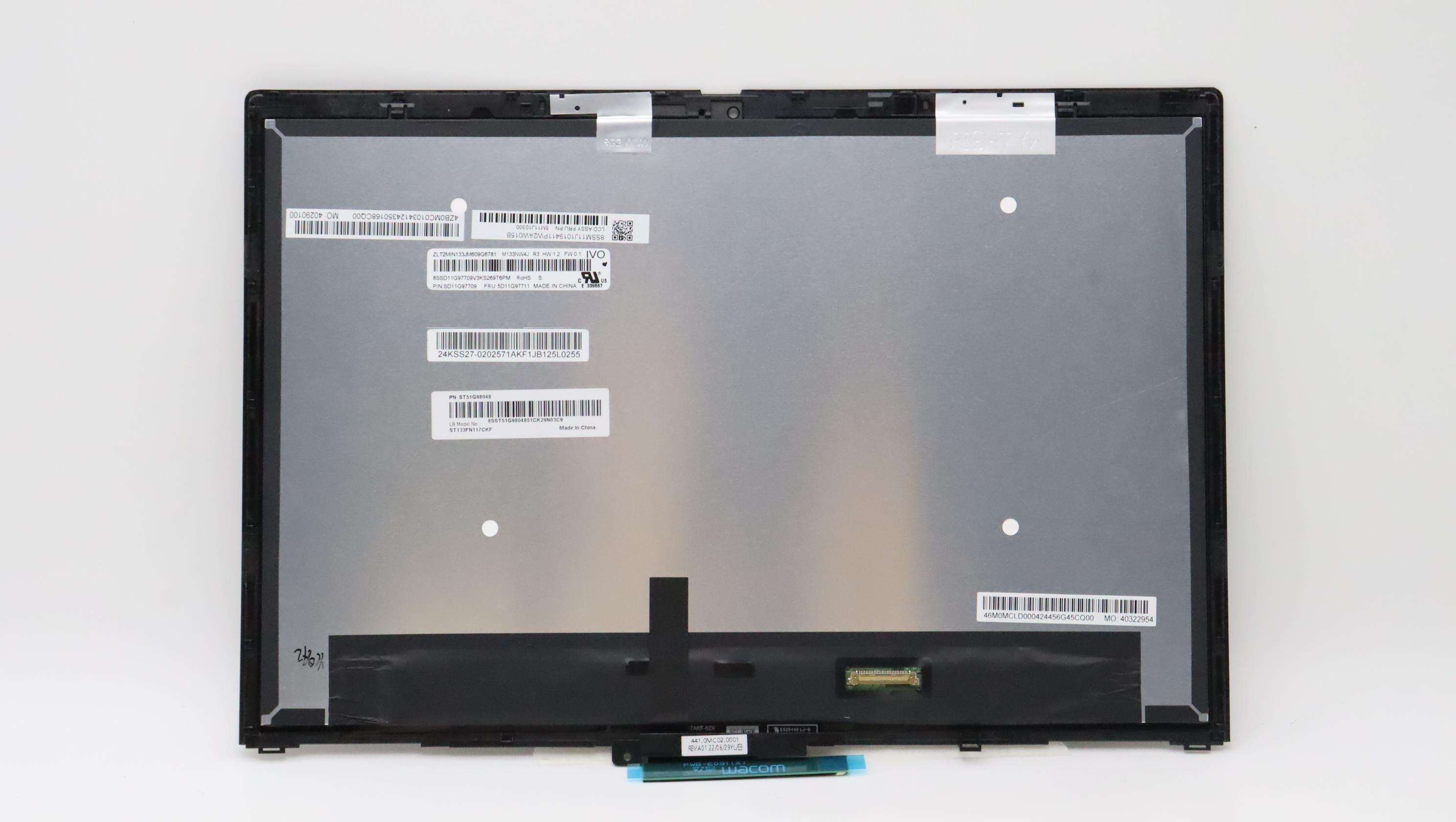 5M11J10300 - Original Lenovo LCD Module,13.3",WUXGA,Touch,Anti-reflection,Anti-Smudge,300nit