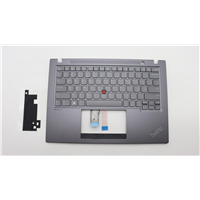 Lenovo T14s Gen 4 (21F6, 21F7) Laptop (ThinkPad) C-cover with keyboard - 5M11L59593