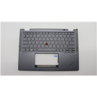 Lenovo X13 Yoga Gen 4 (21F2, 21F3) Laptop (ThinkPad) C-cover with keyboard - 5M11L64319