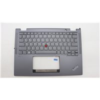 Lenovo X13 Yoga Gen 4 (21F2, 21F3) Laptop (ThinkPad) C-cover with keyboard - 5M11L64320