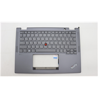 Lenovo X13 Yoga Gen 4 (21F2, 21F3) Laptop (ThinkPad) C-cover with keyboard - 5M11L64658