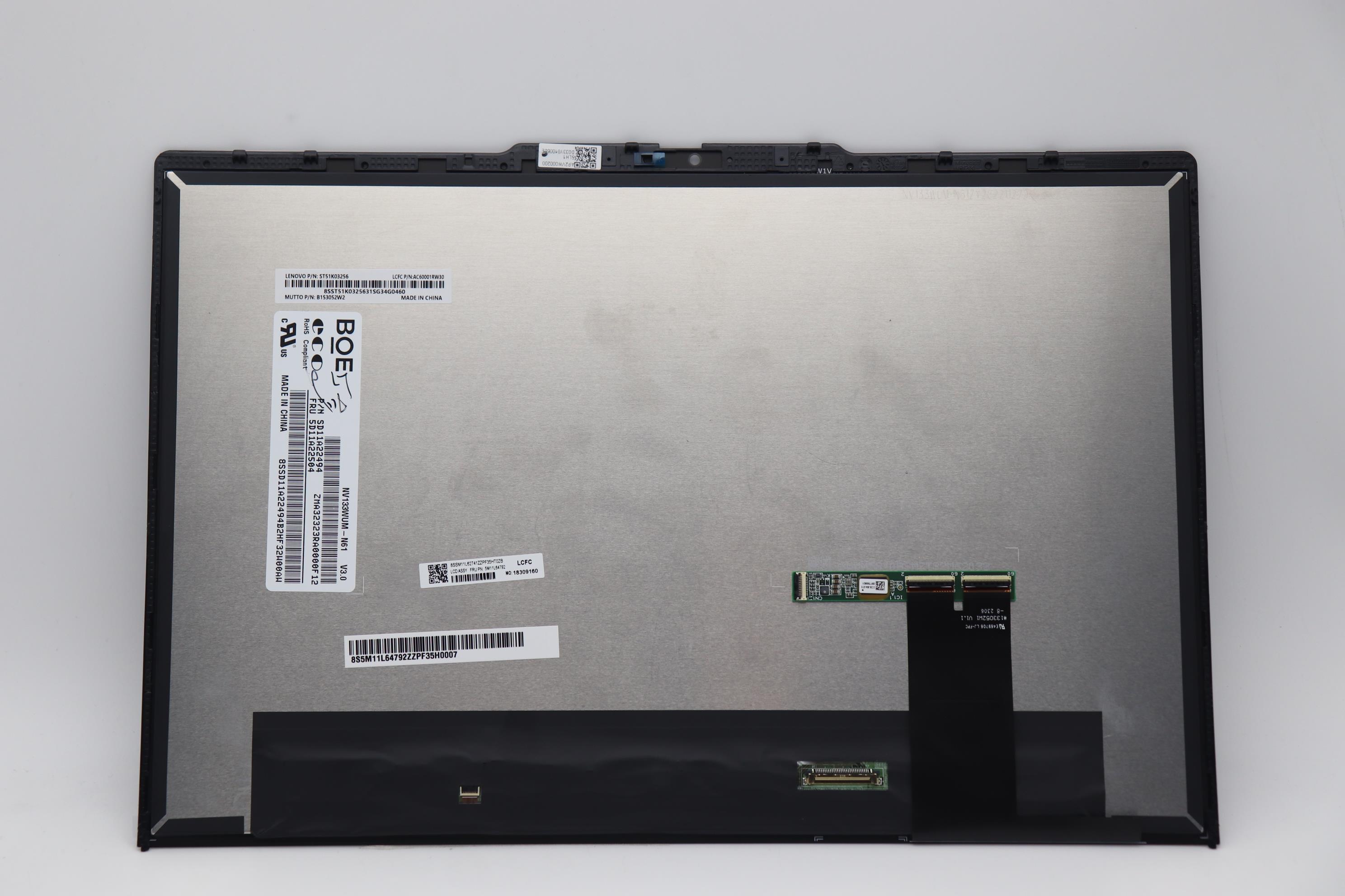 5M11L64792 - Original Lenovo MECH_ASM WUXGA ARAS FHD MC BK MUT+BOE