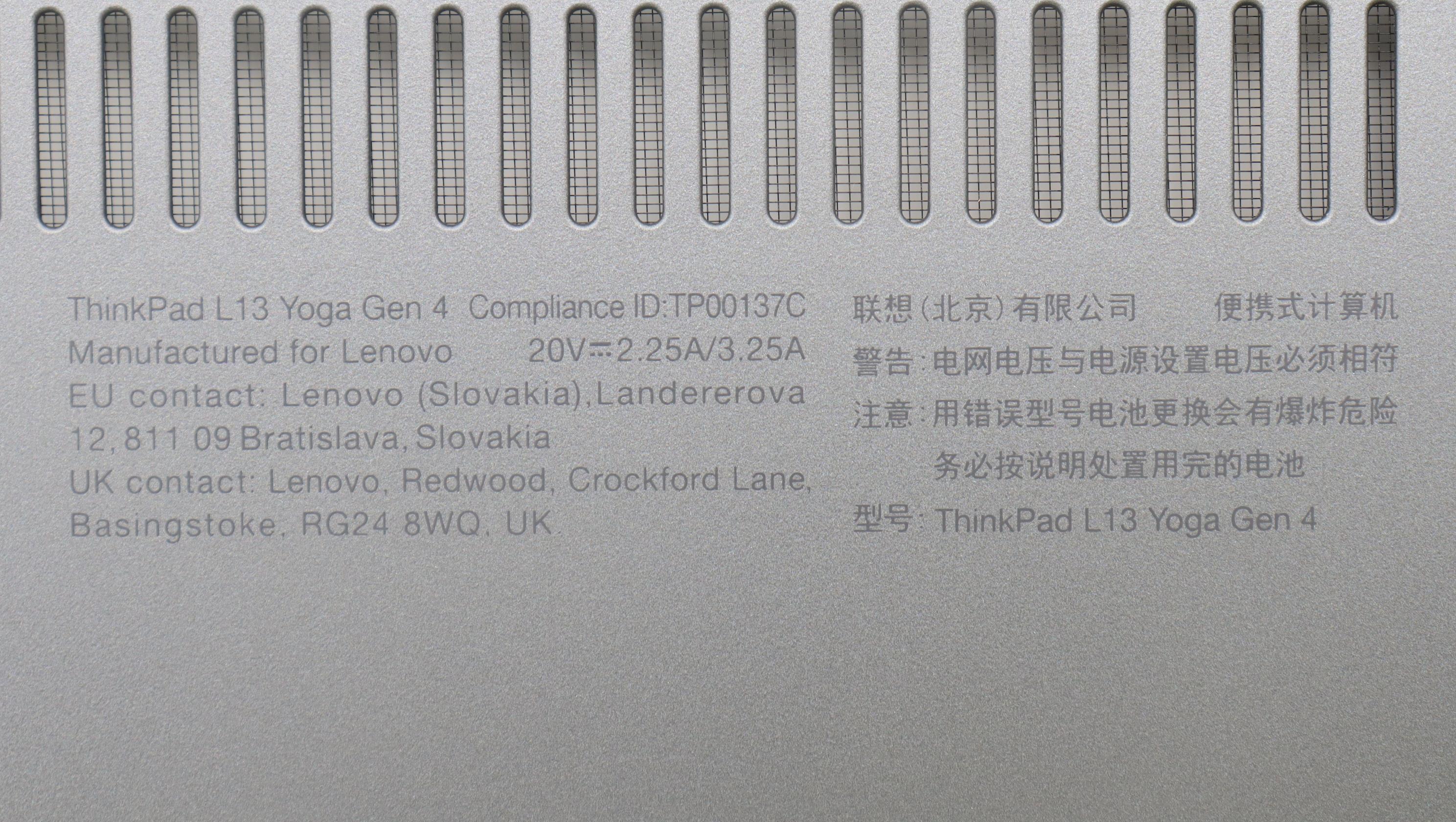 Lenovo Part  Original Lenovo MECH_ASM FRU D COVER,YOGA SG L13 Fenrir2