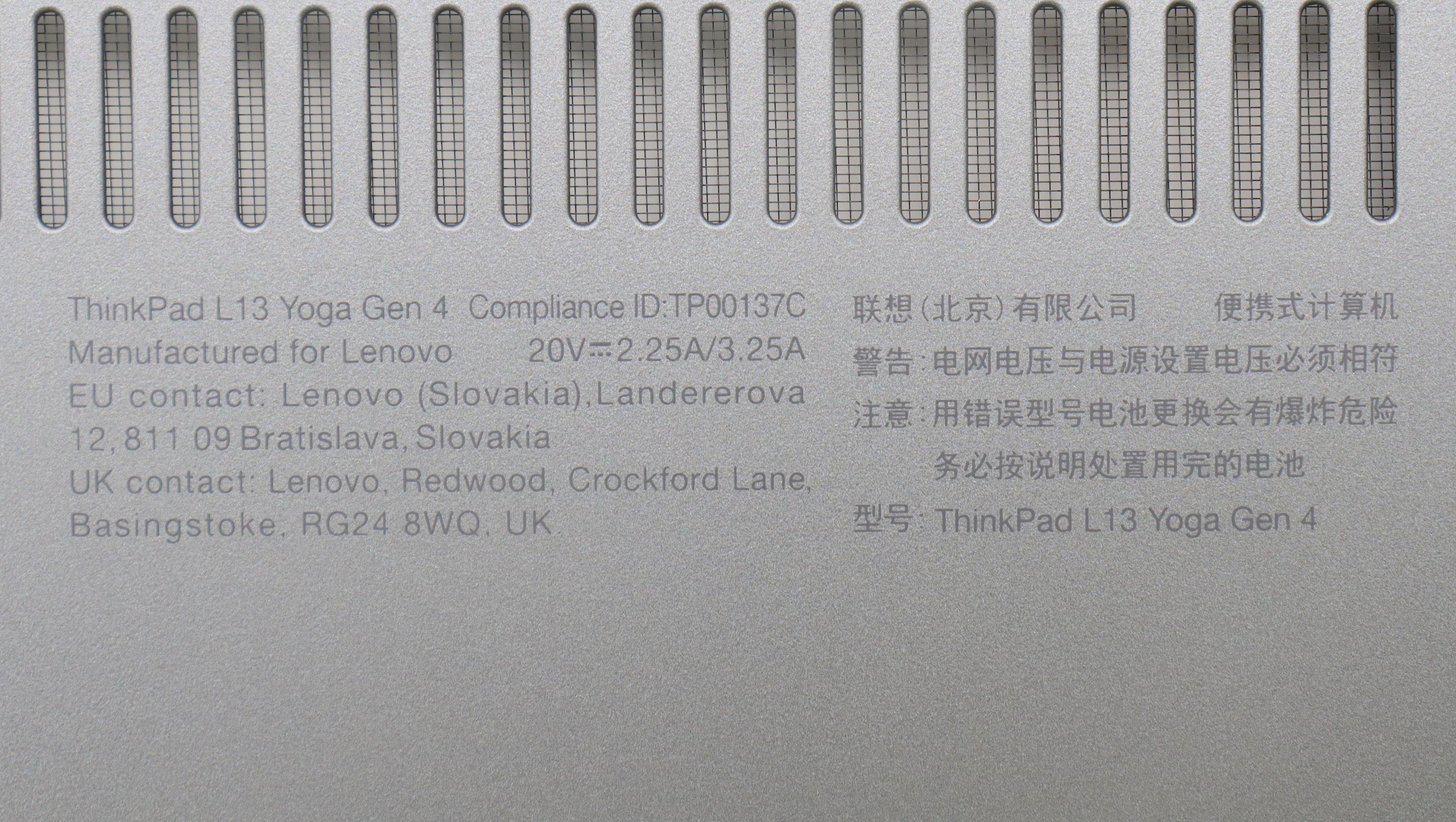 5M11L64850 - Original Lenovo MECH_ASM FRU D COVER,YOGA SG L13 Fenrir2