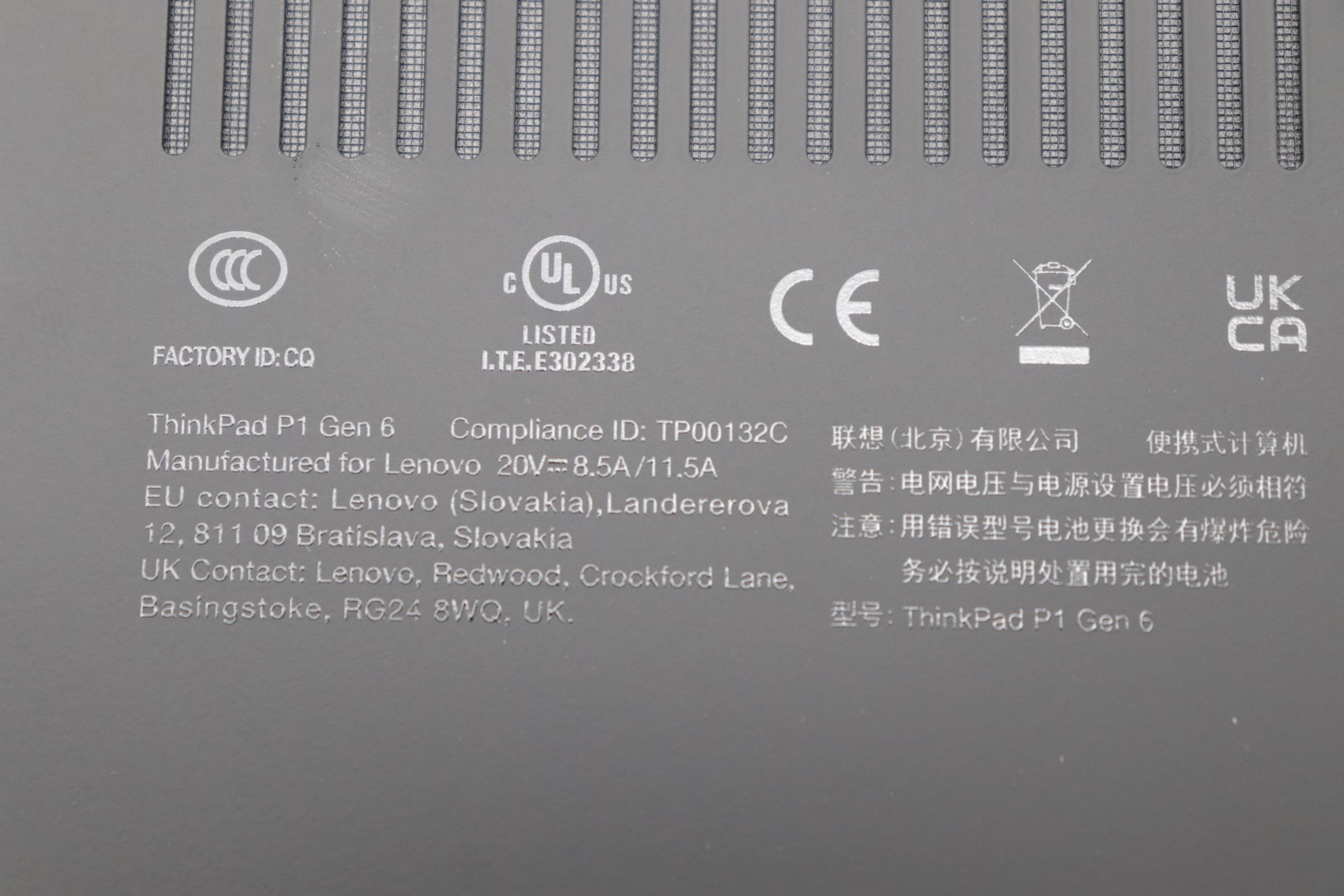 5M11L84682 - Original Lenovo MECH_ASM P-GPU No WWAN D-Cover ASM