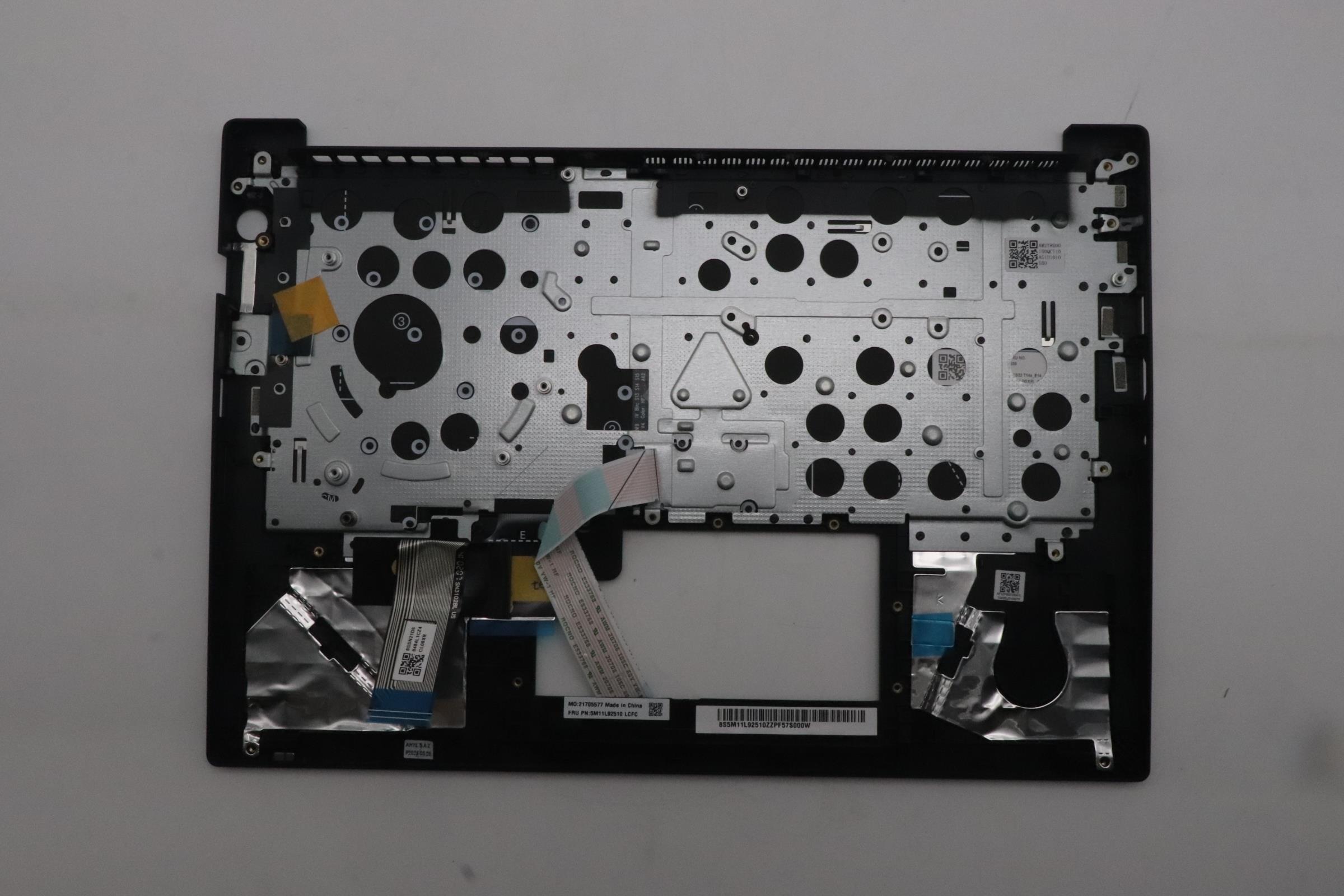 5M11L92510 - Original Lenovo Keyboard with Upper Cover (Palmrest), English, Backlight, LTN, Black