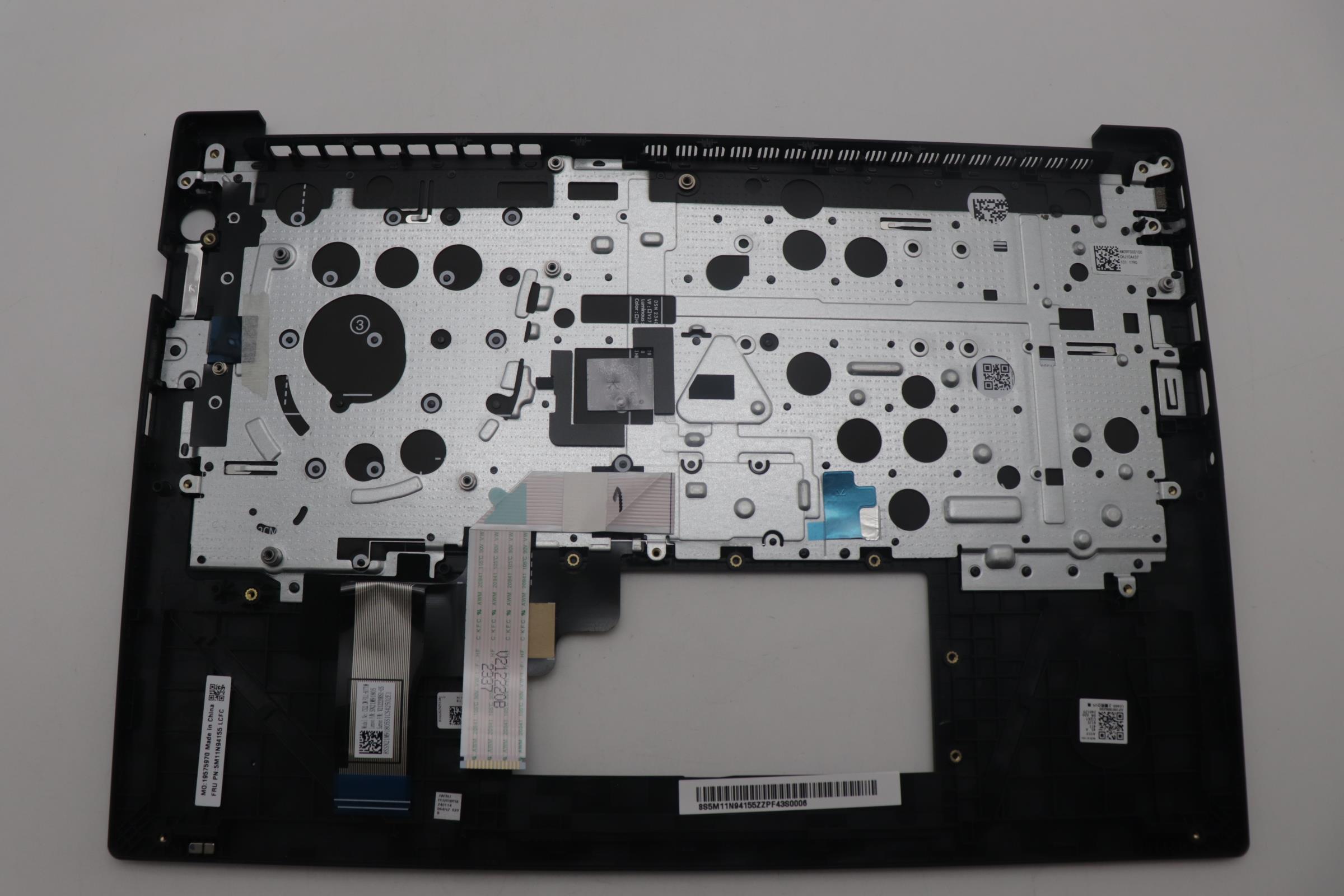 5M11N94155 - Original Lenovo Keyboard with Palmrest (Cover), English, Black, Backlight