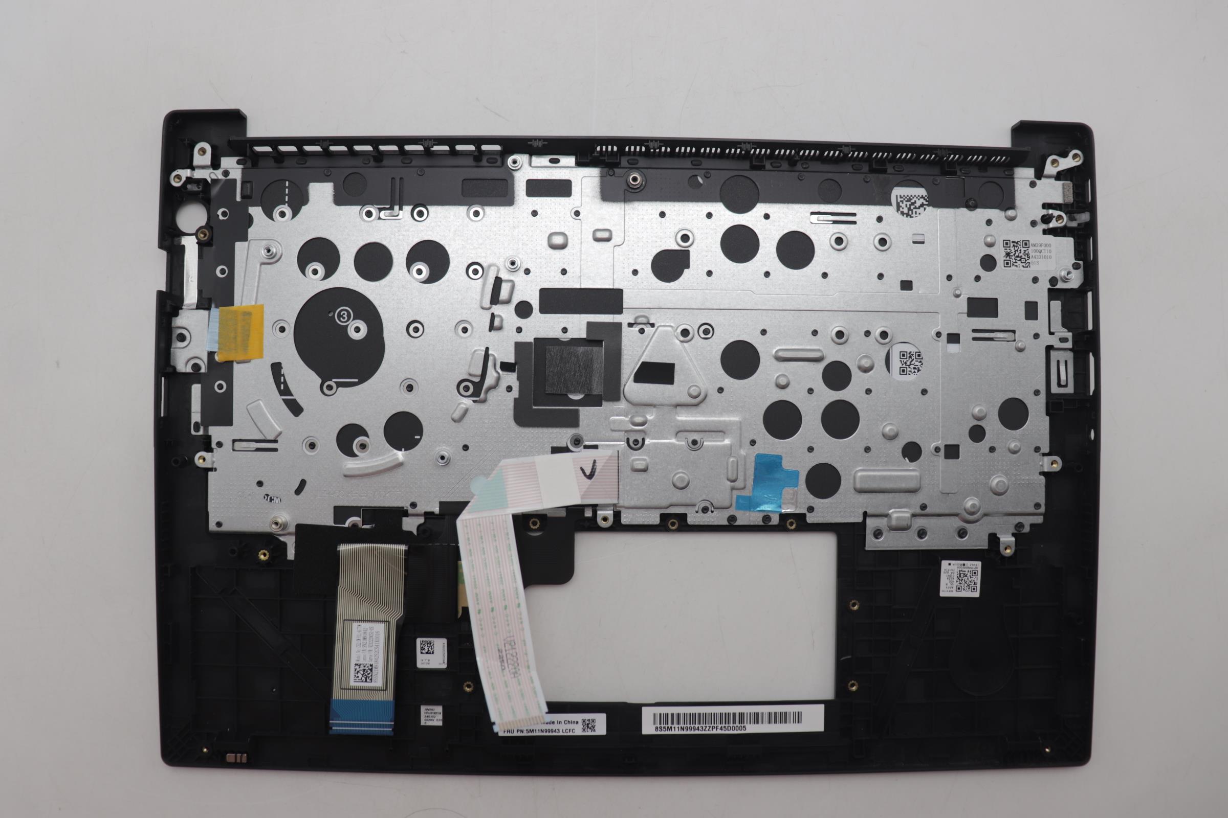 5M11N99943 - Original Lenovo Keyboard with Upper Cover (Palmrest), English, SRX, Black