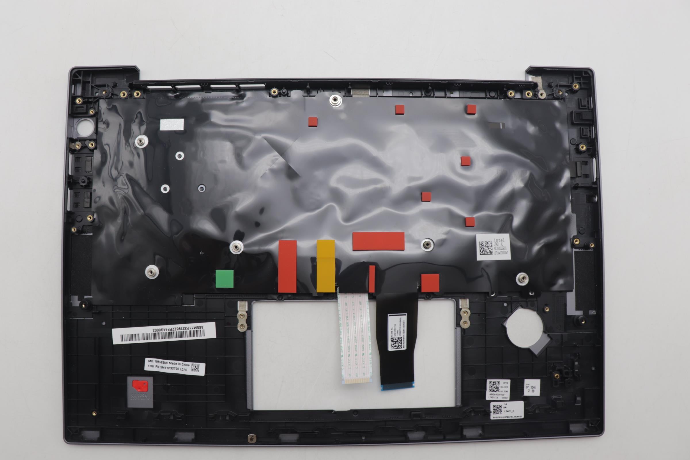 5M11P32796 - Original Lenovo Keyboard with Upper Cover (Palmrest), Backlight, Grey, English, TRI