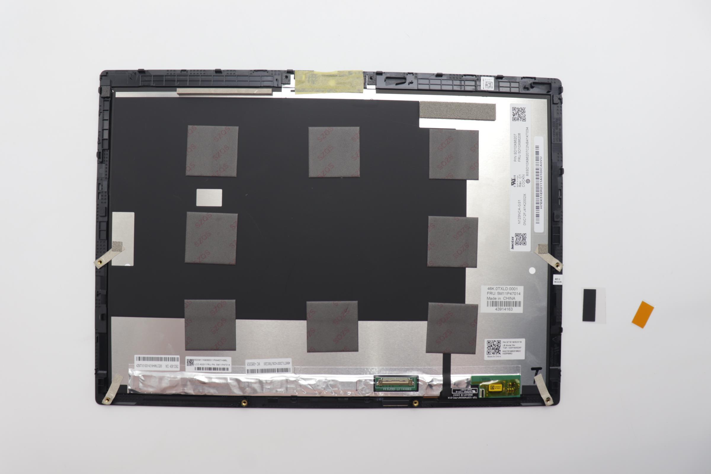 5M11P47014 - Original Lenovo LCD Module 12.3", FHD, Touch, Anti-reflection, Anti-Smudge, IPS, 400nit, 100% SRGB