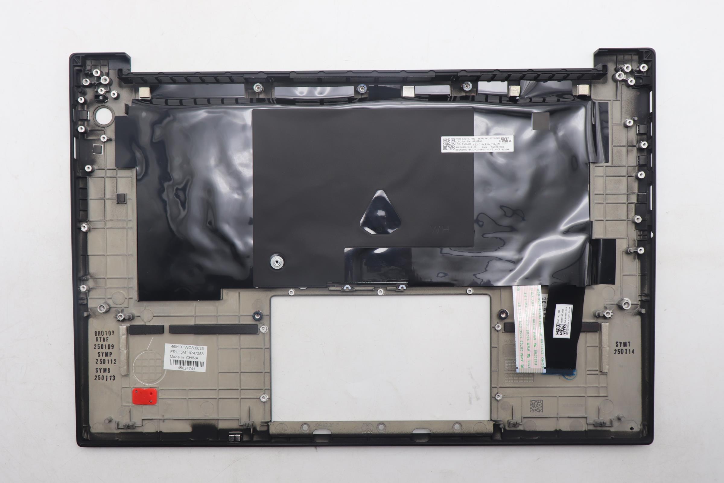 5M11P47258 - Original Lenovo Keyboard with Palmrest (Upper Case) English, No NFC, Backlight, KB