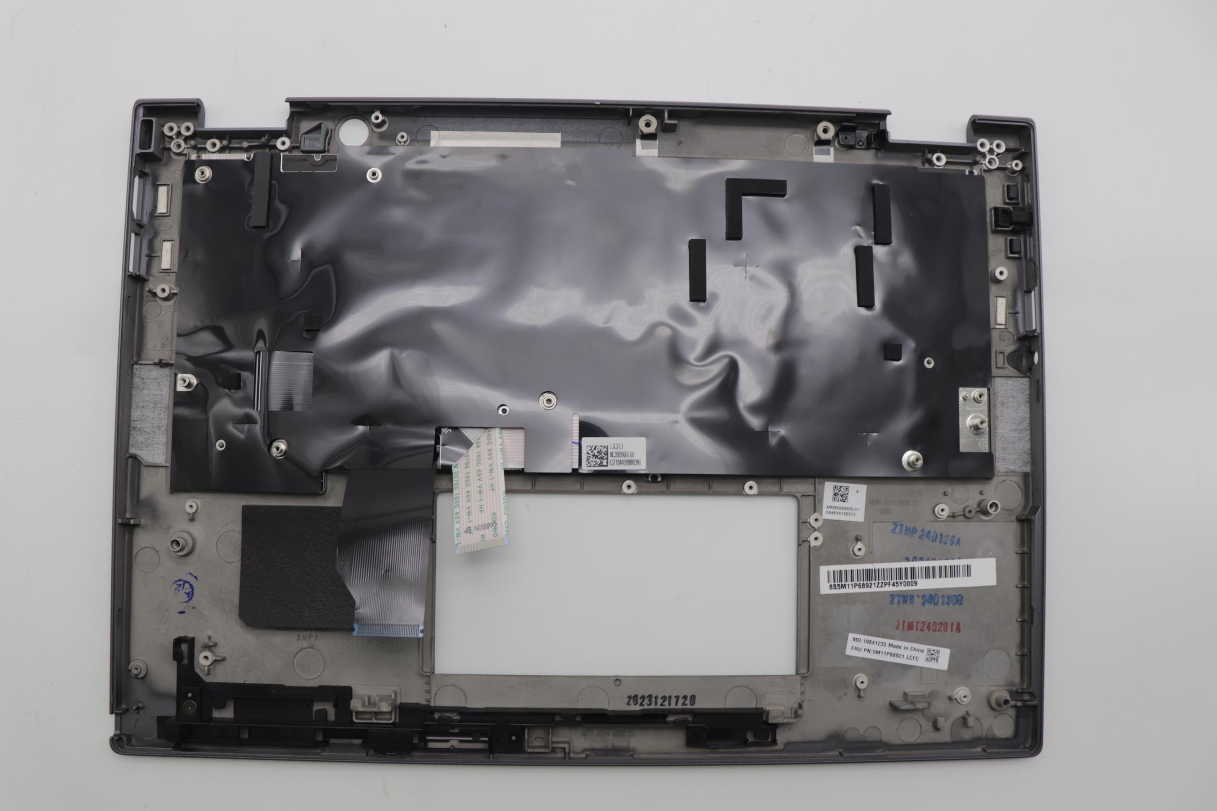5M11P68921 - Original Lenovo Keyboard with Upper Cover (Palmrest), Backlight, Grey, English, LTN