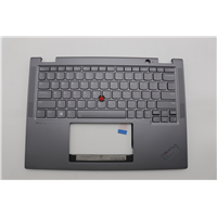 Lenovo X13 2-in-1 Gen 5 (21LW, 21LX) Laptop (ThinkPad) C-cover with keyboard - 5M11P68921
