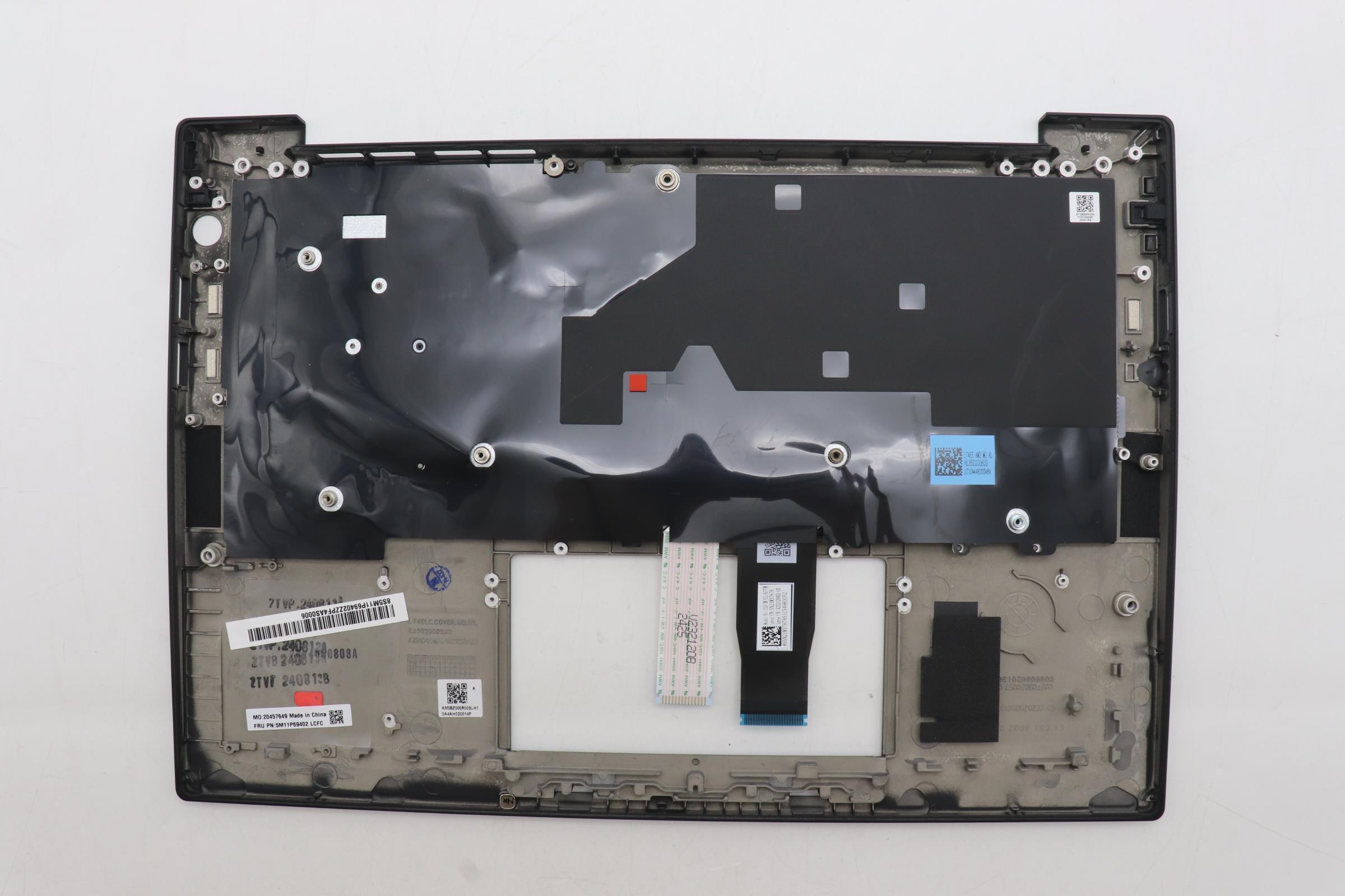 5M11P69402 - Original Lenovo Keyboard with Palmrest (Cover), English, Black, Backlight