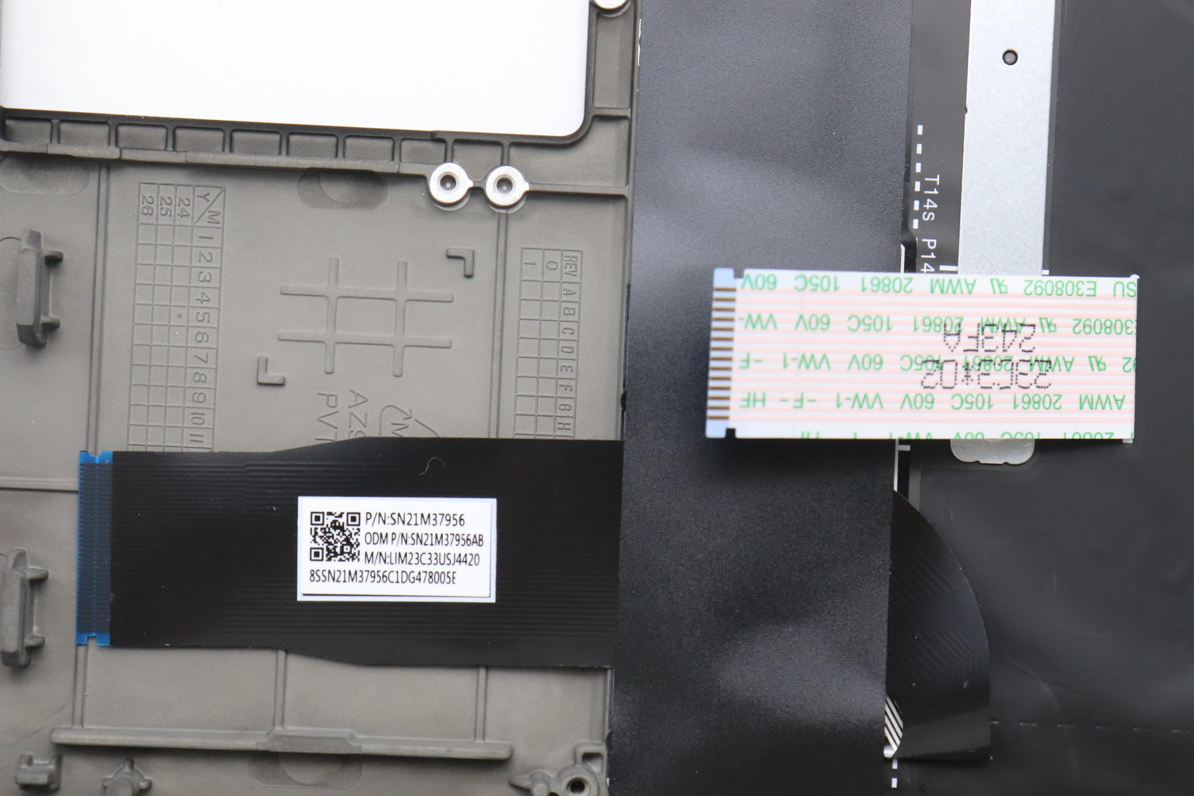 5M11Q25551 - Original Lenovo Keyboard with Palmrest (Upper Case) English, Black, WLAN, GRP, KBD, BZL