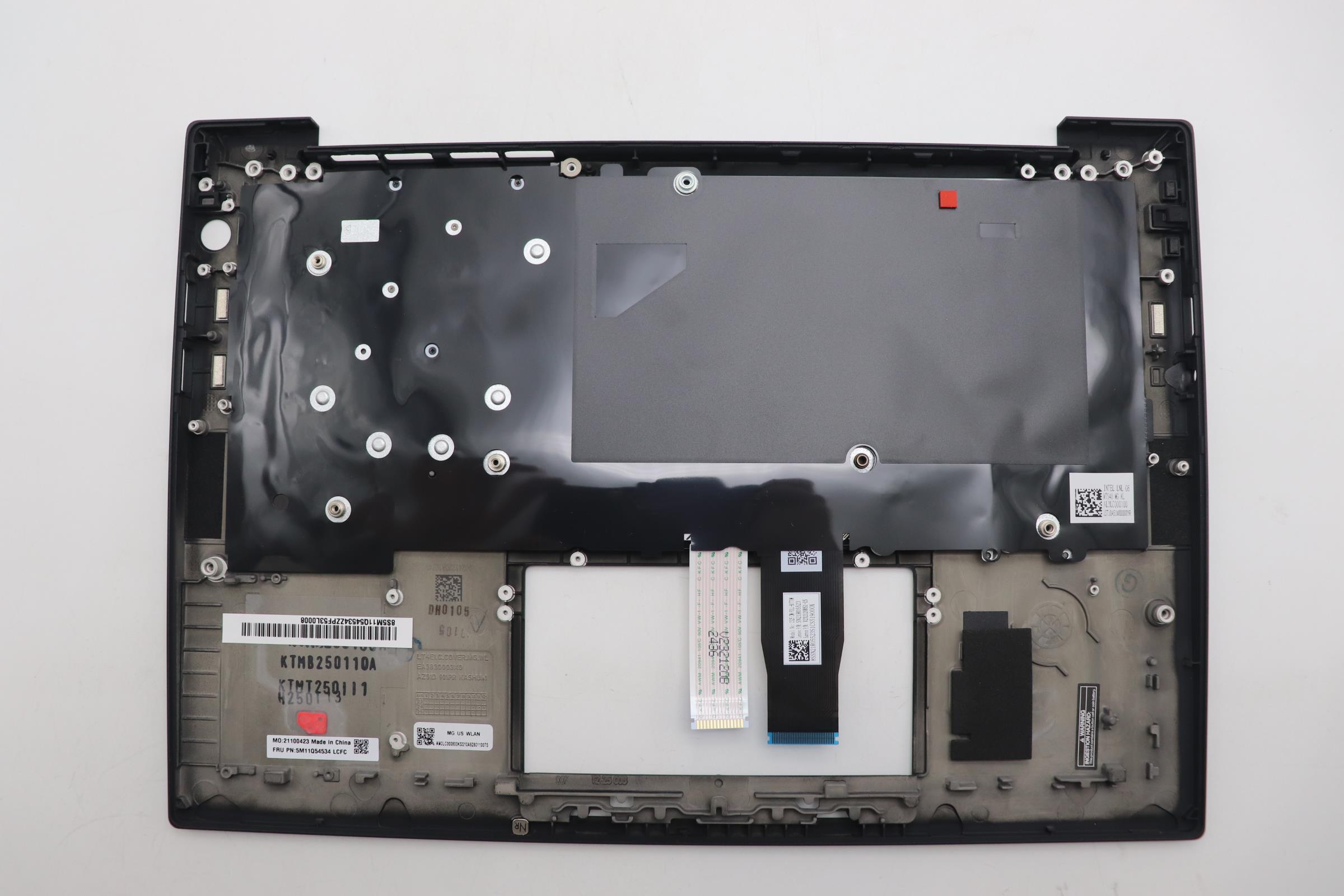 5M11Q54534 - Original Lenovo Keyboard with Upper Cover (Palmrest), English, Black, Backlight