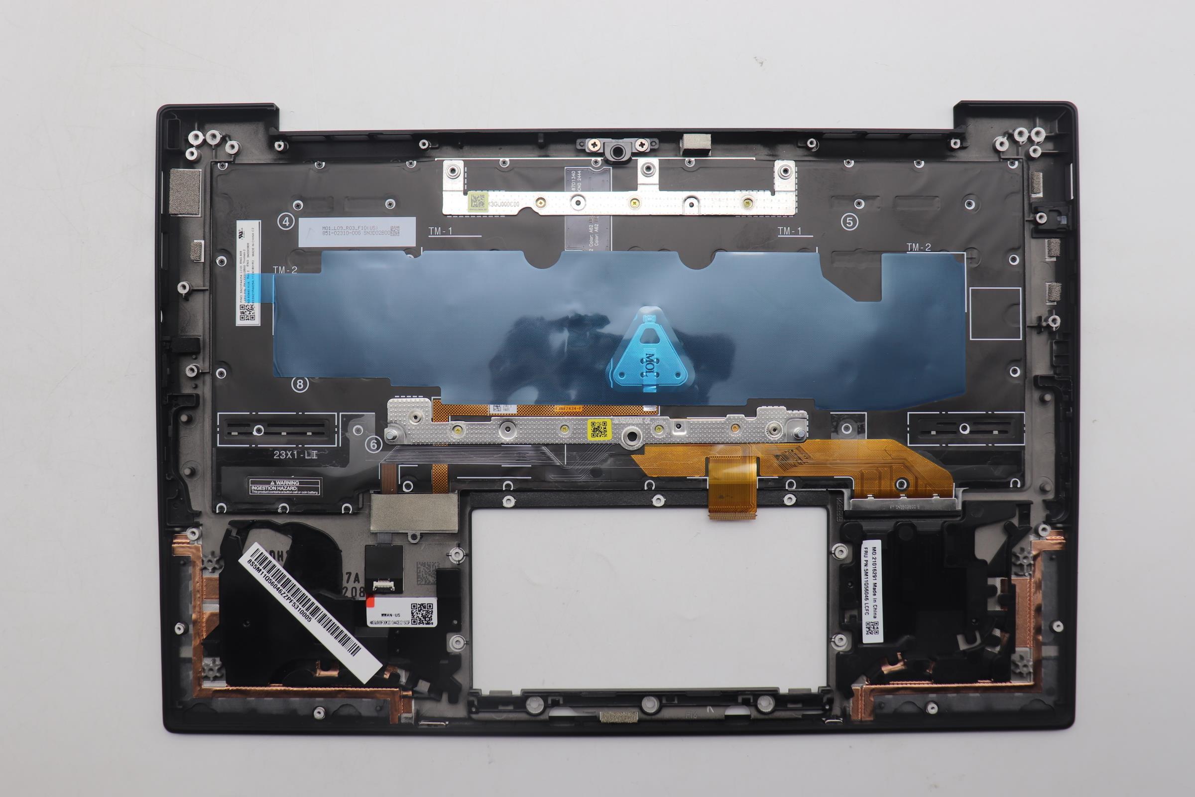 5M11Q56046 - Original Lenovo Keyboard with Palmrest (Cover), English, WW, DB