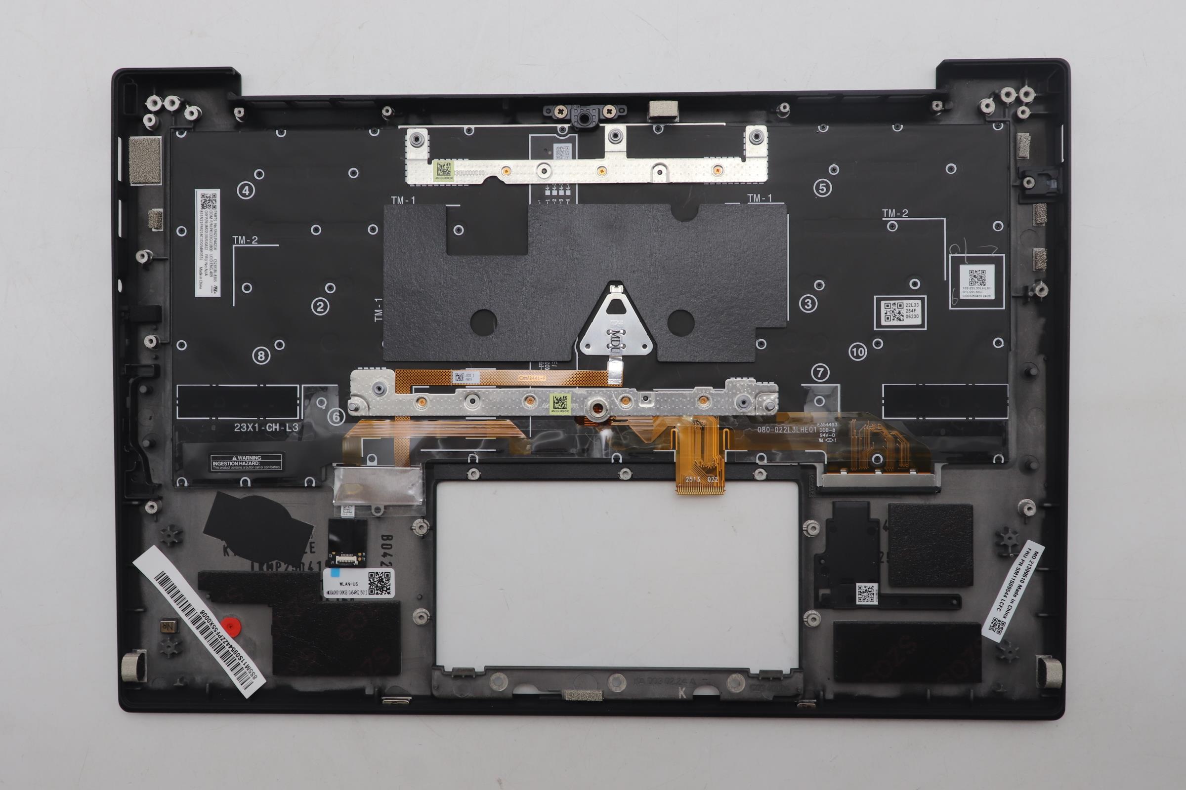 5M11S09544 - Original Lenovo Keyboard with Upper Cover (Palmrest) BL KB BK ENG CHY