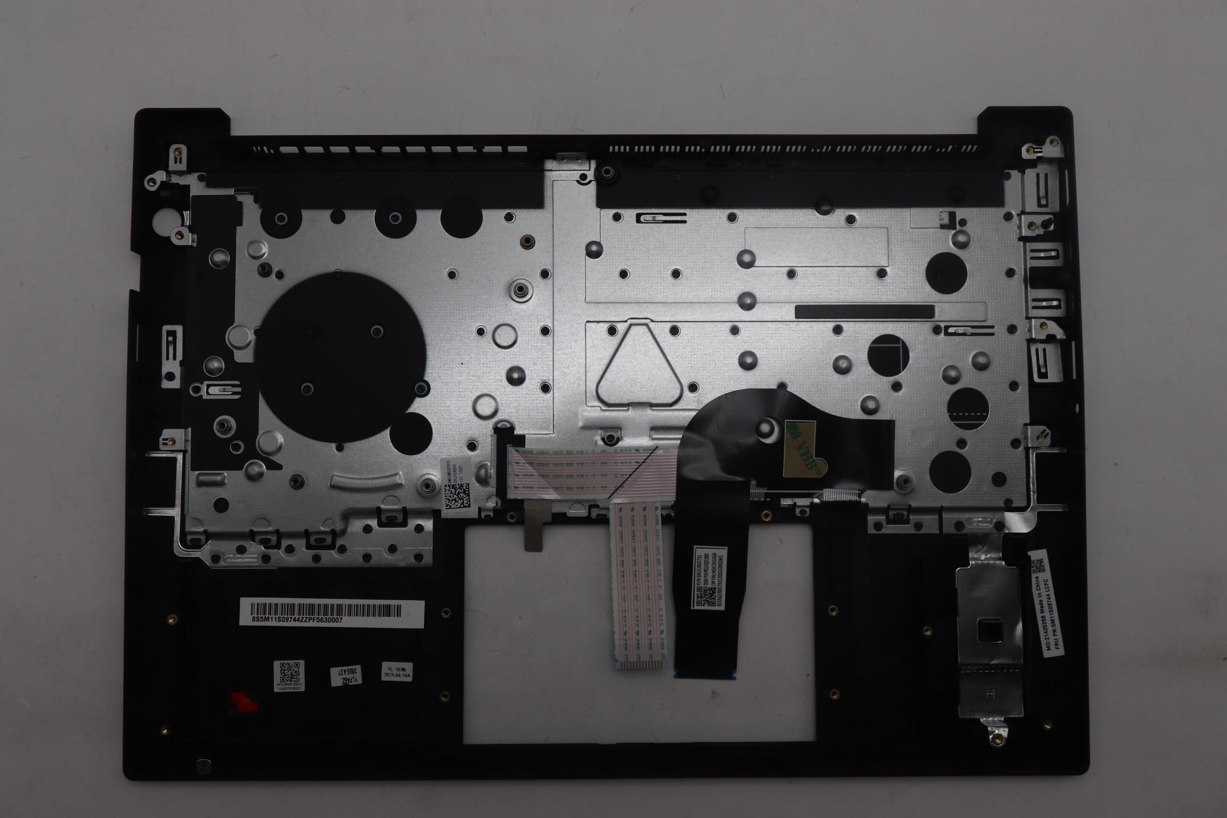 5M11S09744 - Original Lenovo Keyboard with Upper Cover (Palmrest) FRU  KBD W/C ENG BL (CHY) US BK