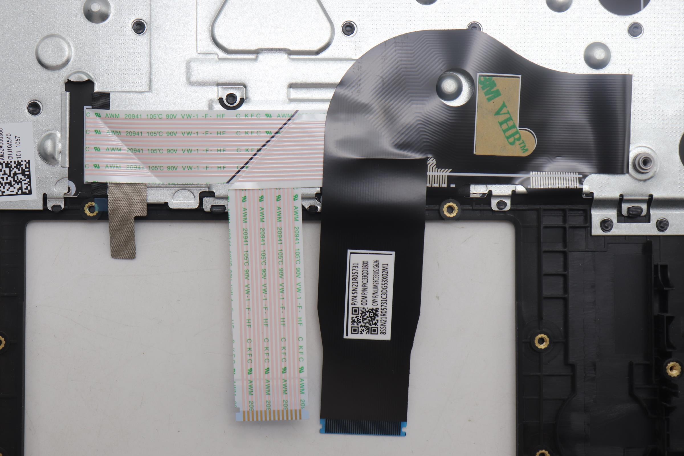 5M11S09744 - Original Lenovo Keyboard with Upper Cover (Palmrest) FRU  KBD W/C ENG BL (CHY) US BK