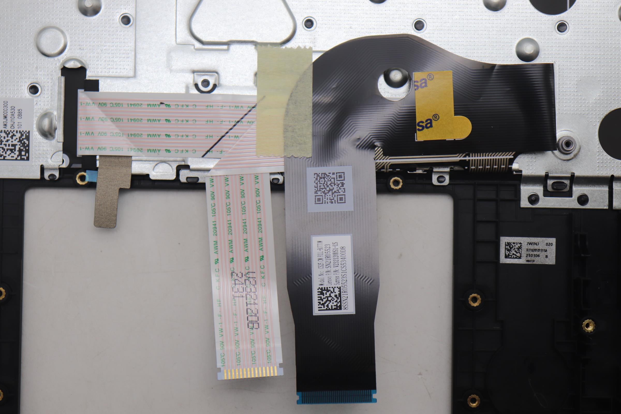 5M11S09952 - Original Lenovo Keyboard with Upper Cover (Palmrest) FRU KBD W/C ENG BL(SRX)US BK