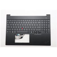 Lenovo E16 Gen 3 (21SR, 21SS) Laptops (ThinkPad) C-cover with keyboard - 5M11S10090