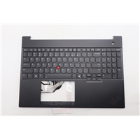 Lenovo E16 Gen 3 (21SR, 21SS) Laptops (ThinkPad) C-cover with keyboard - 5M11S10157