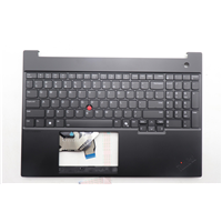 Lenovo E16 Gen 3 (21SR, 21SS) Laptops (ThinkPad) C-cover with keyboard - 5M11S10158