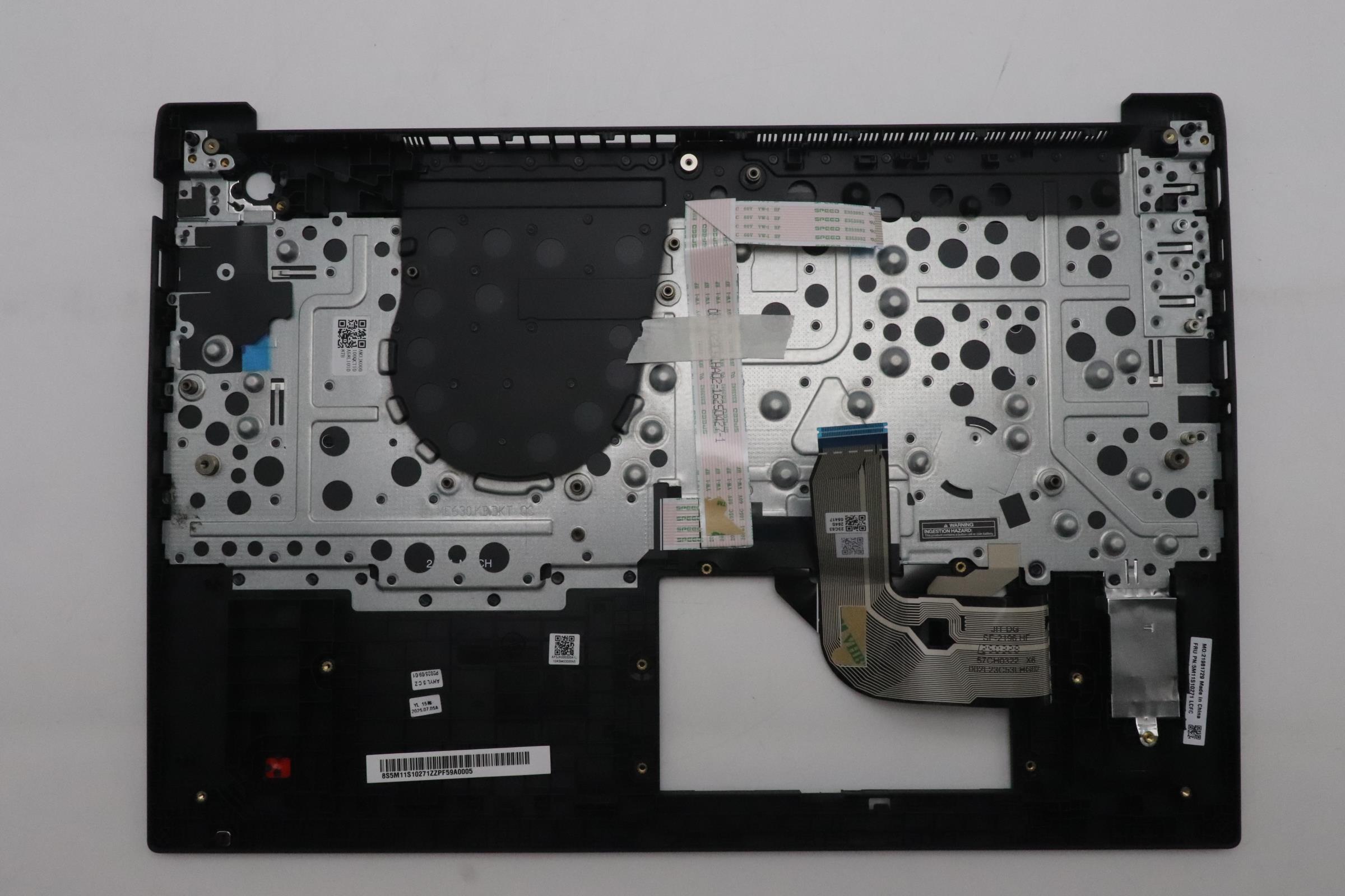 5M11S10271 - Original Lenovo Keyboard with Upper Cover (Palmrest) FRU KBD CCV ENG(Chicony)US BK