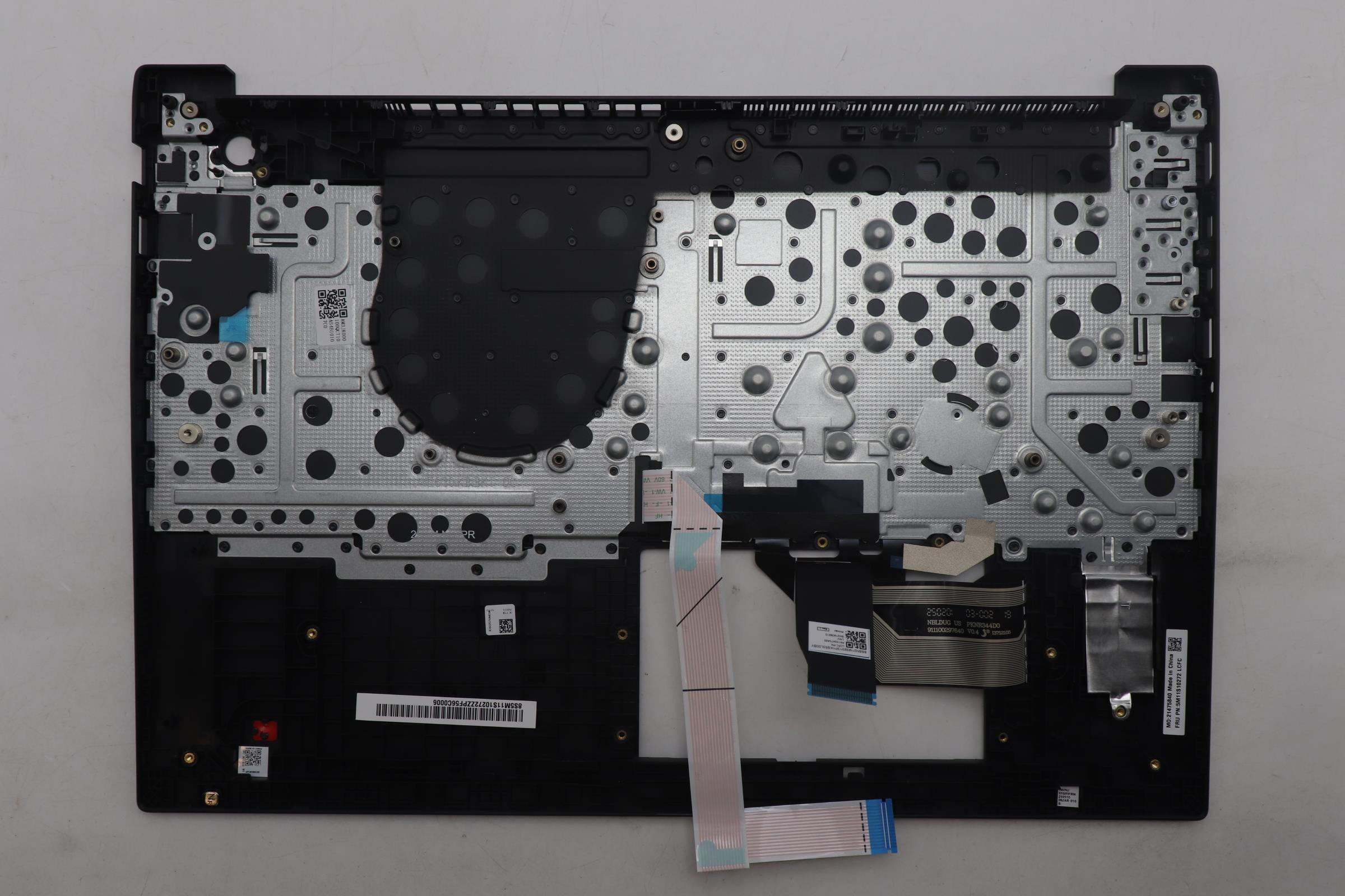 5M11S10272 - Original Lenovo Keyboard with Upper Cover (Palmrest) FRU KBD CCV ENG(Primax)US BK