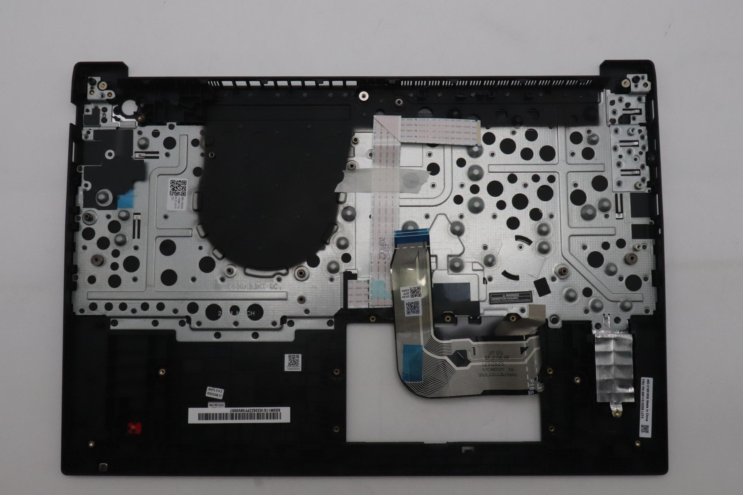 5M11S10339 - Original Lenovo Keyboard with Upper Cover (Palmrest) KB CCV ENG BL(Chicony)US BK