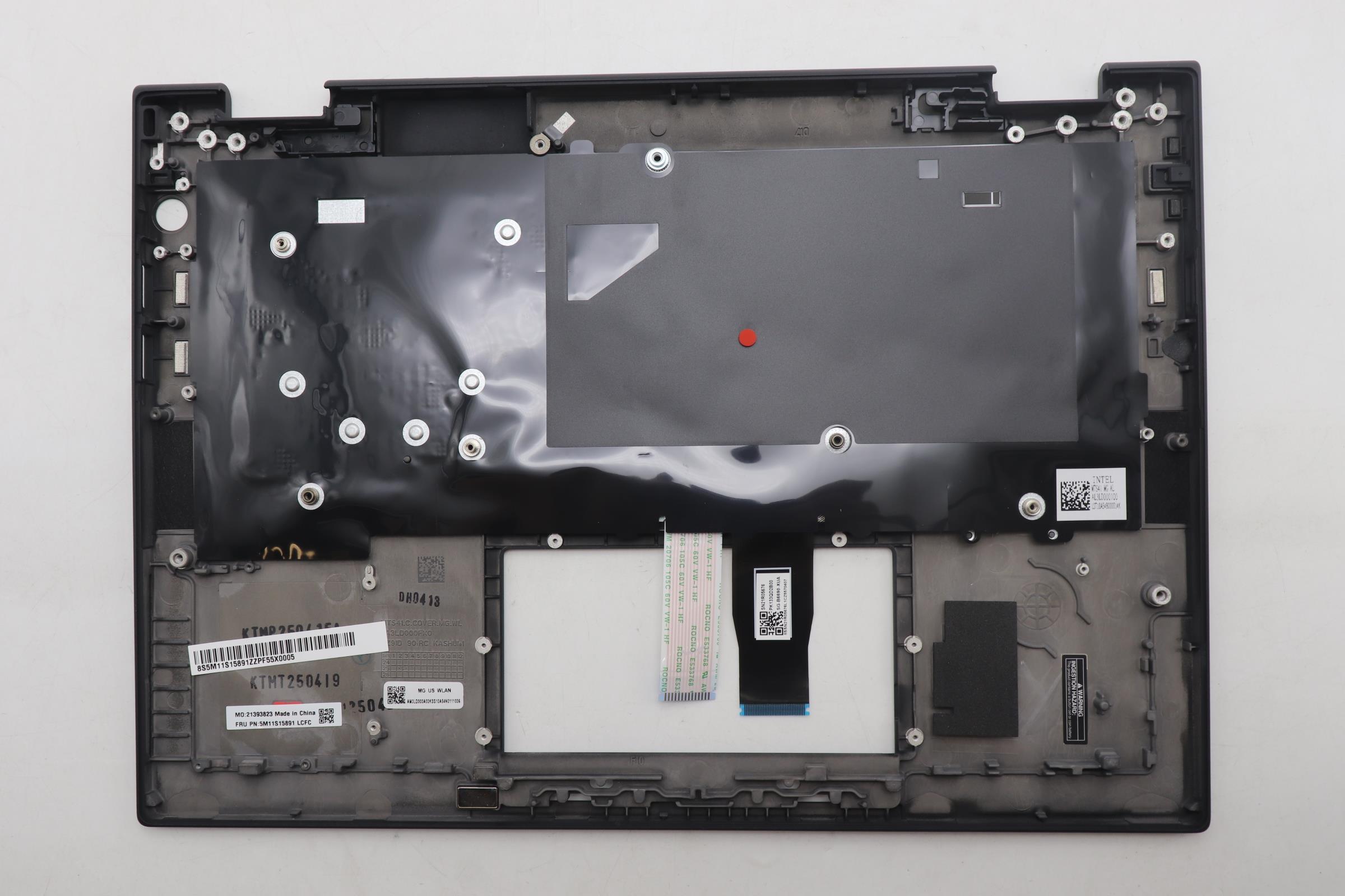 5M11S15891 - Original Lenovo Keyboard with Top Cover, English, Black, Backlight