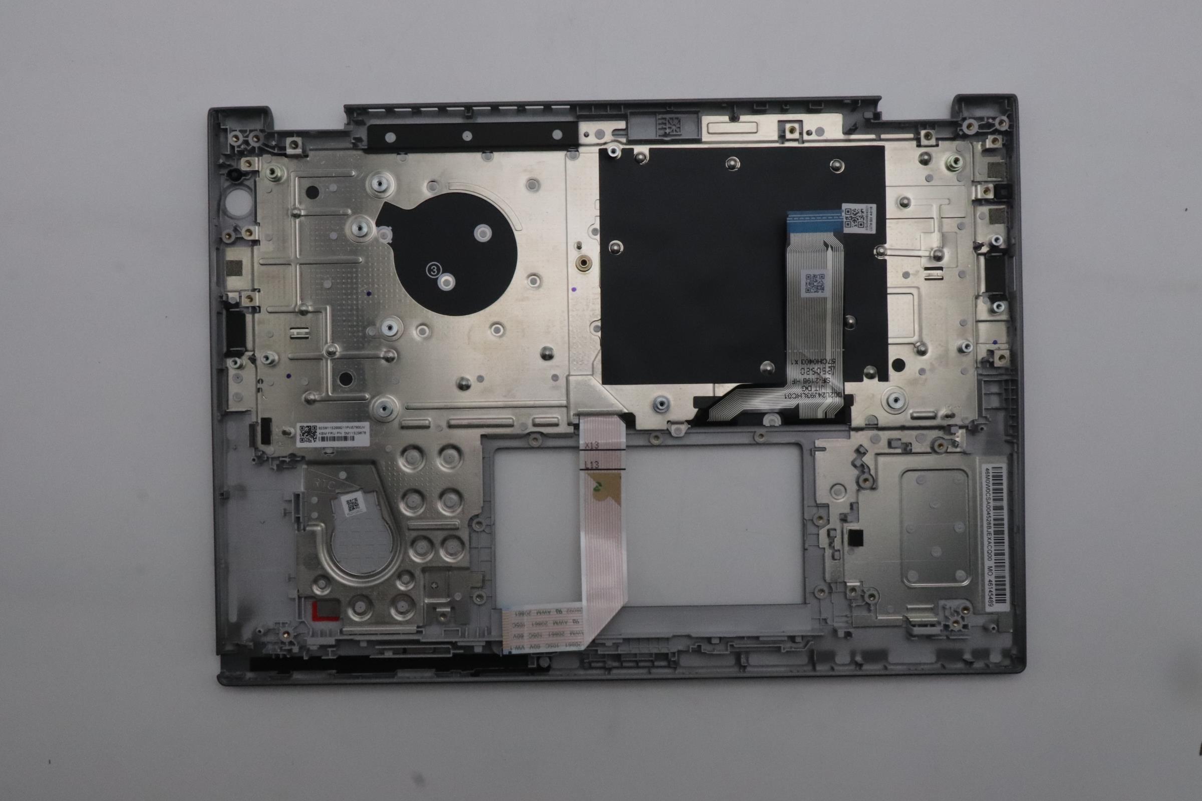 5M11S29878 - Original Lenovo Keyboard with Top Cover, English, Luna Grey, Non_Backlight, Heat Staking