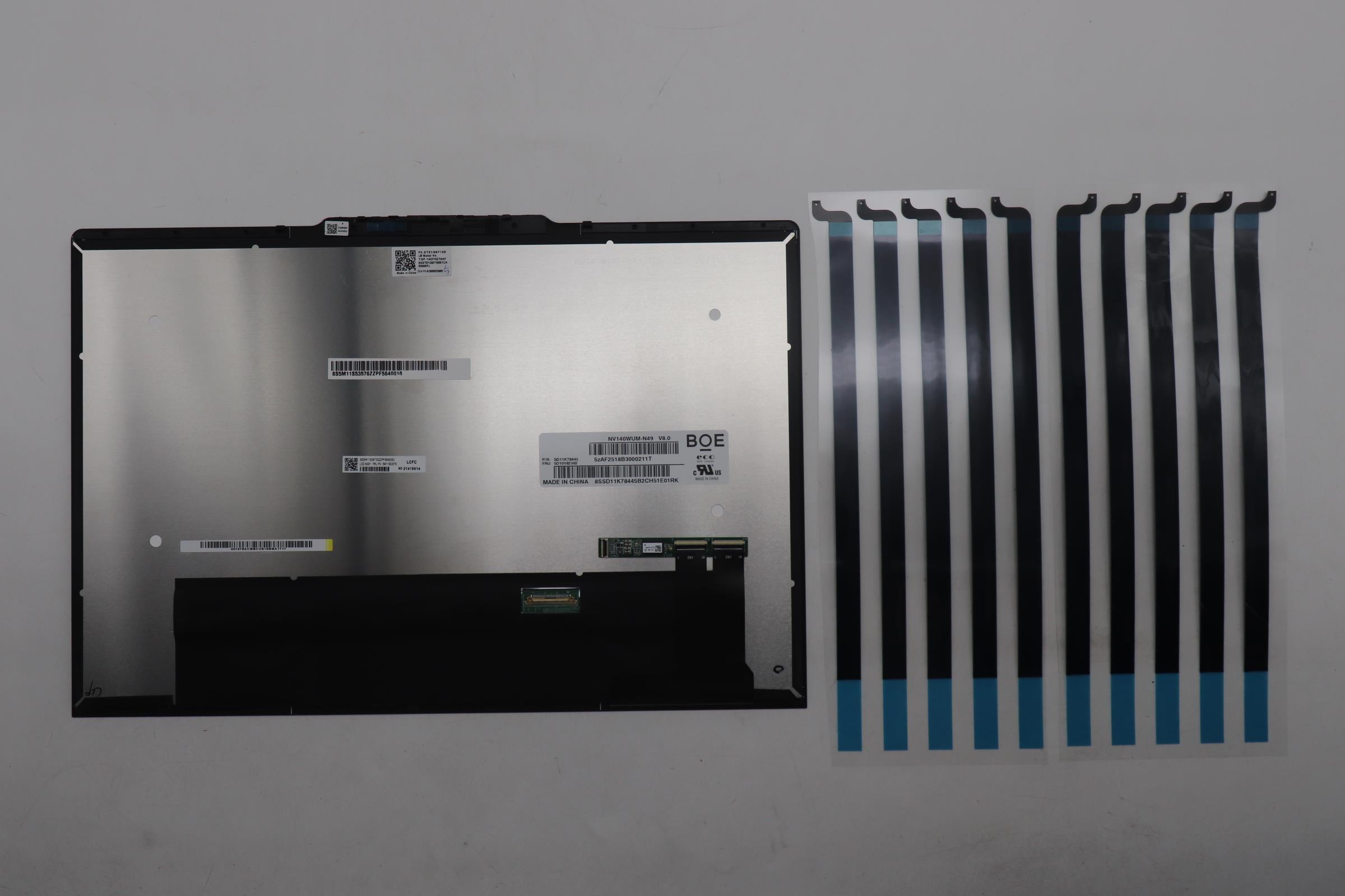 5M11S53576 - Original Lenovo LCD Module, ARAS 400N TS 5MP RGB BK-BOE+LB