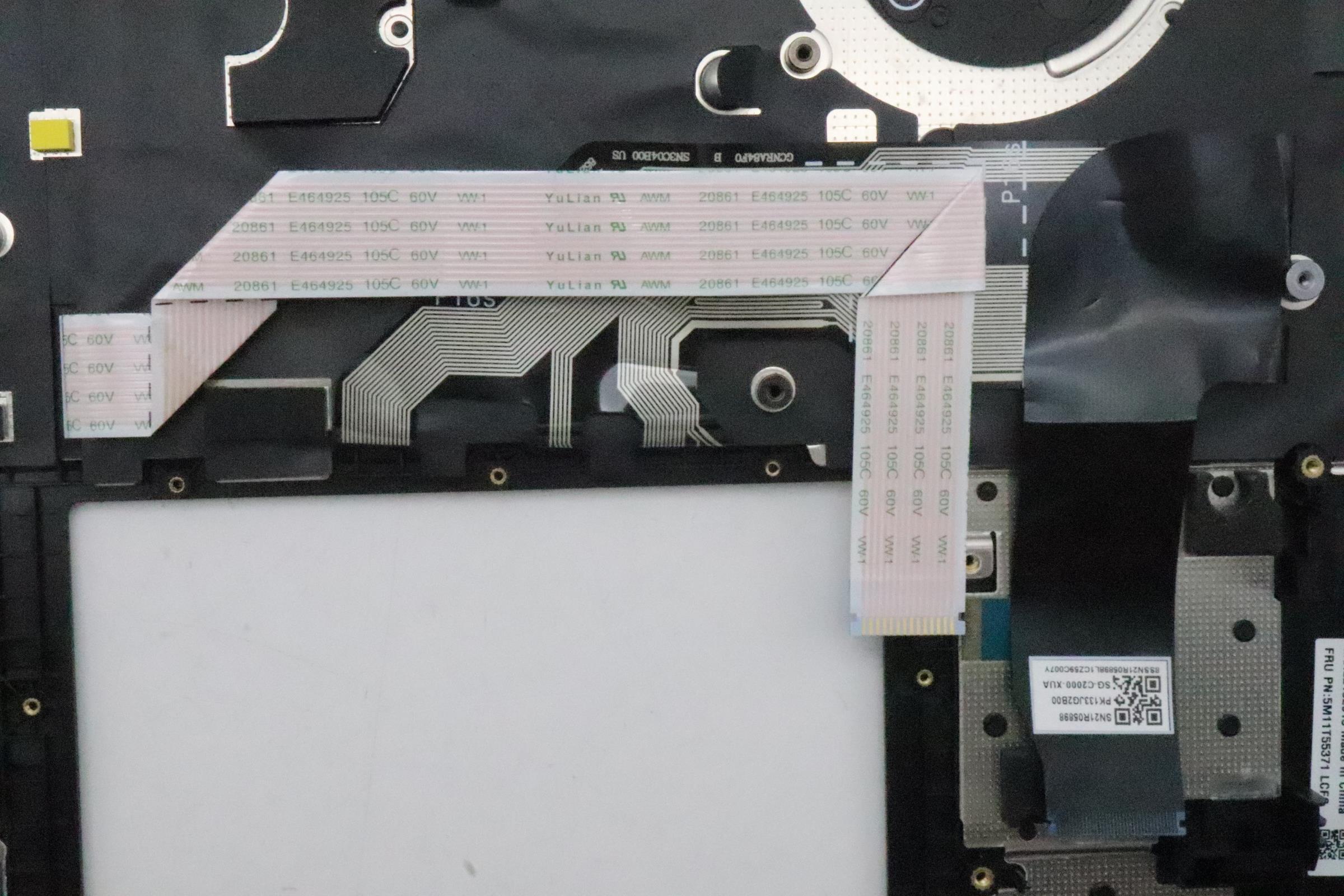 5M11T55371 - Original Lenovo Keyboard with Upper Cover (Palmrest), English, Black, Backlight, WWAN, Number Pad