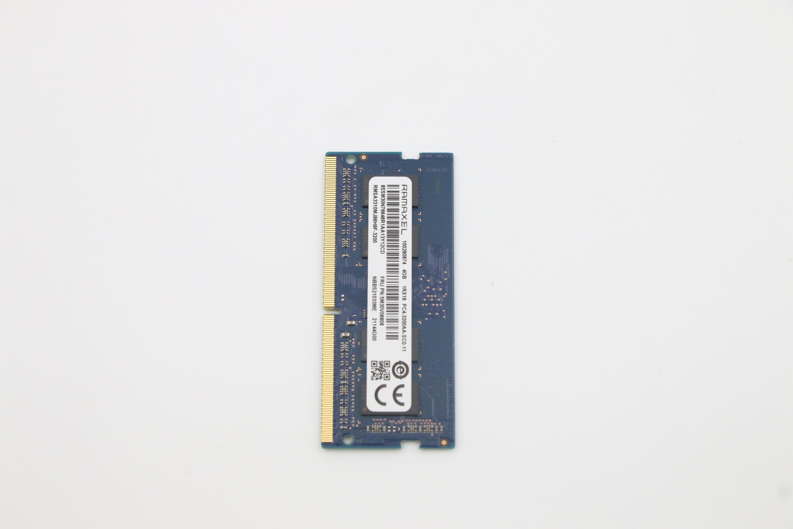 5M30V06808 - Original Lenovo SODIMM,4GB, DDR4, 3200 ,Ramaxel