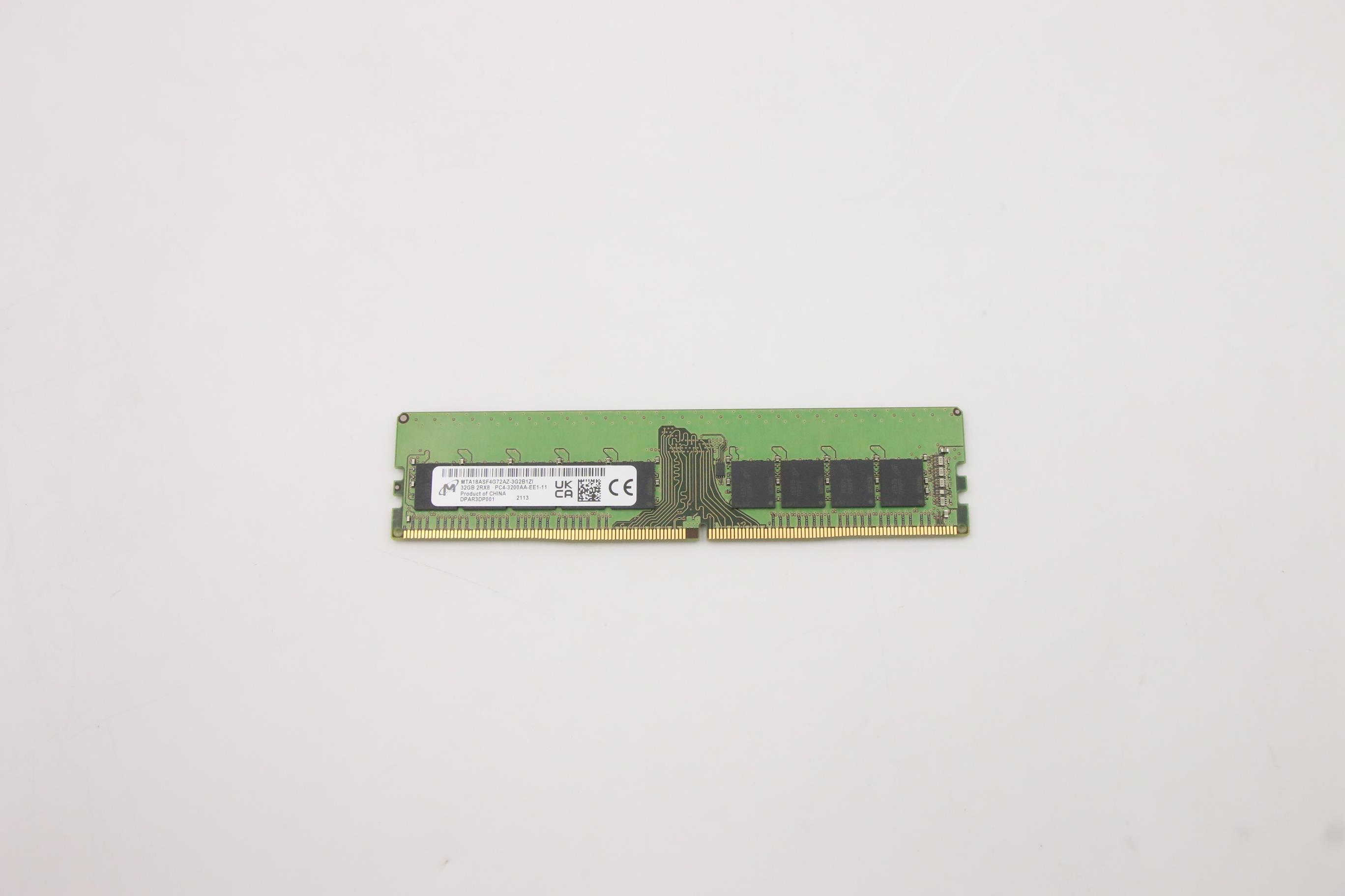 5M30V06847 - Original Lenovo ECC UDIMM,32GB,DDR4,3200,Micron