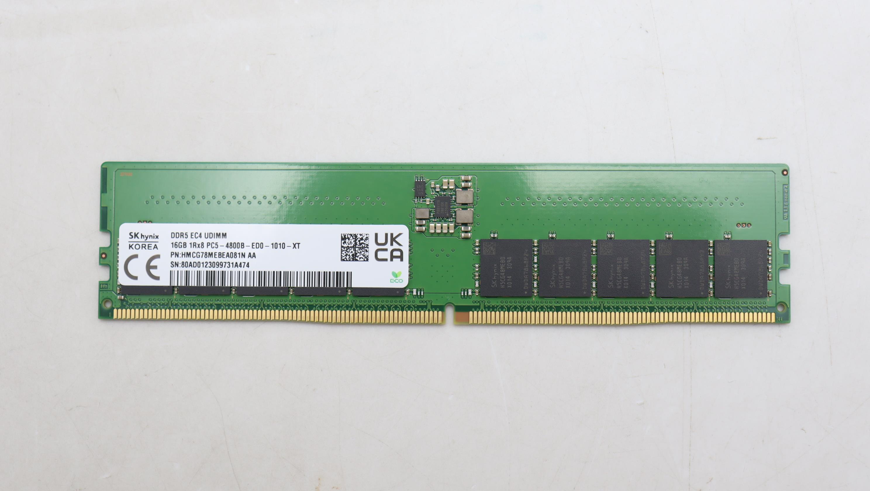 Lenovo Part  Original Lenovo MEMORY EC4-UDIMM,16GB,DDR5,4800,Hynix