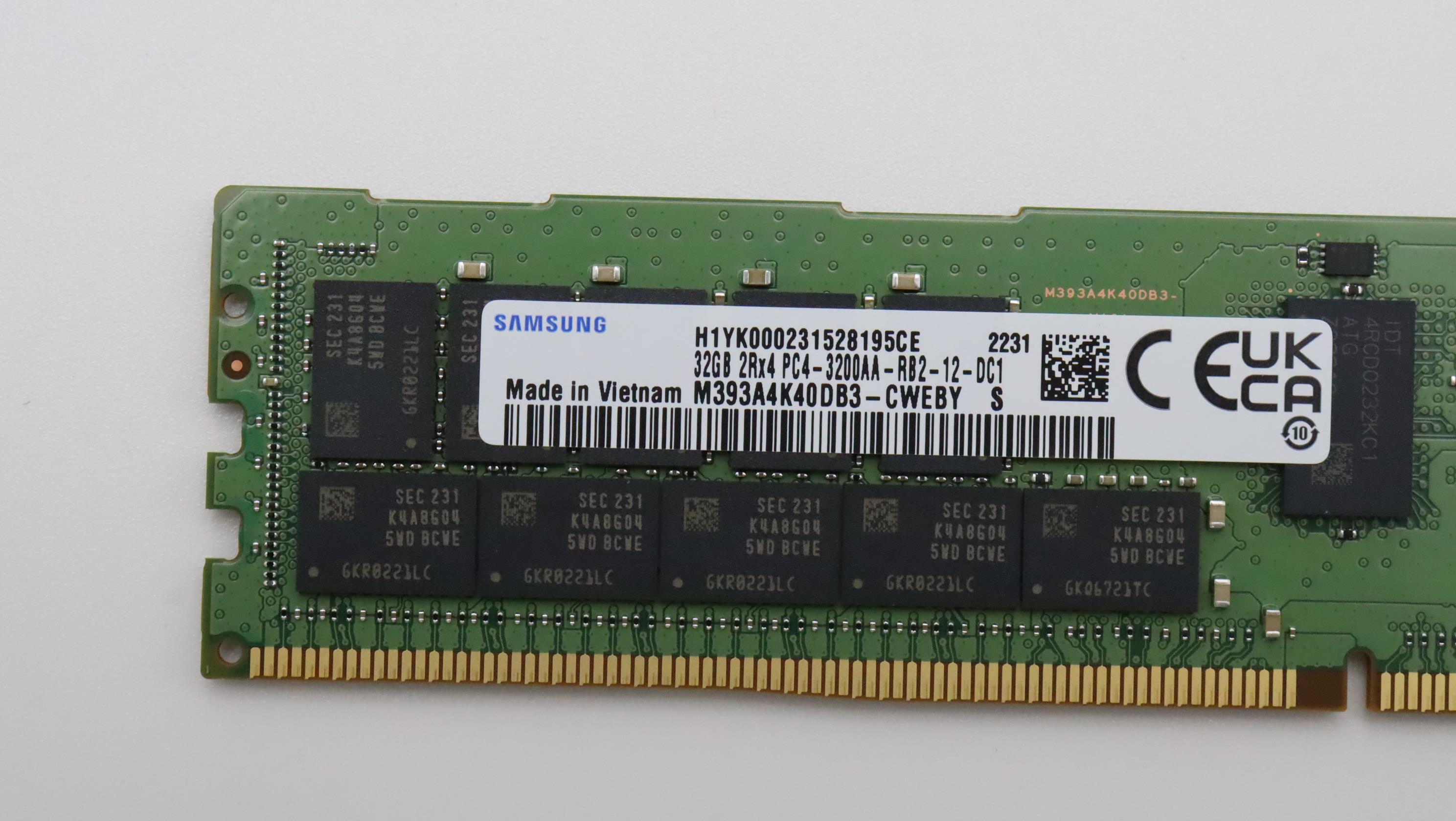 Lenovo Part  Original Lenovo RDIMM,32GB,DDR4,3200,Samsung