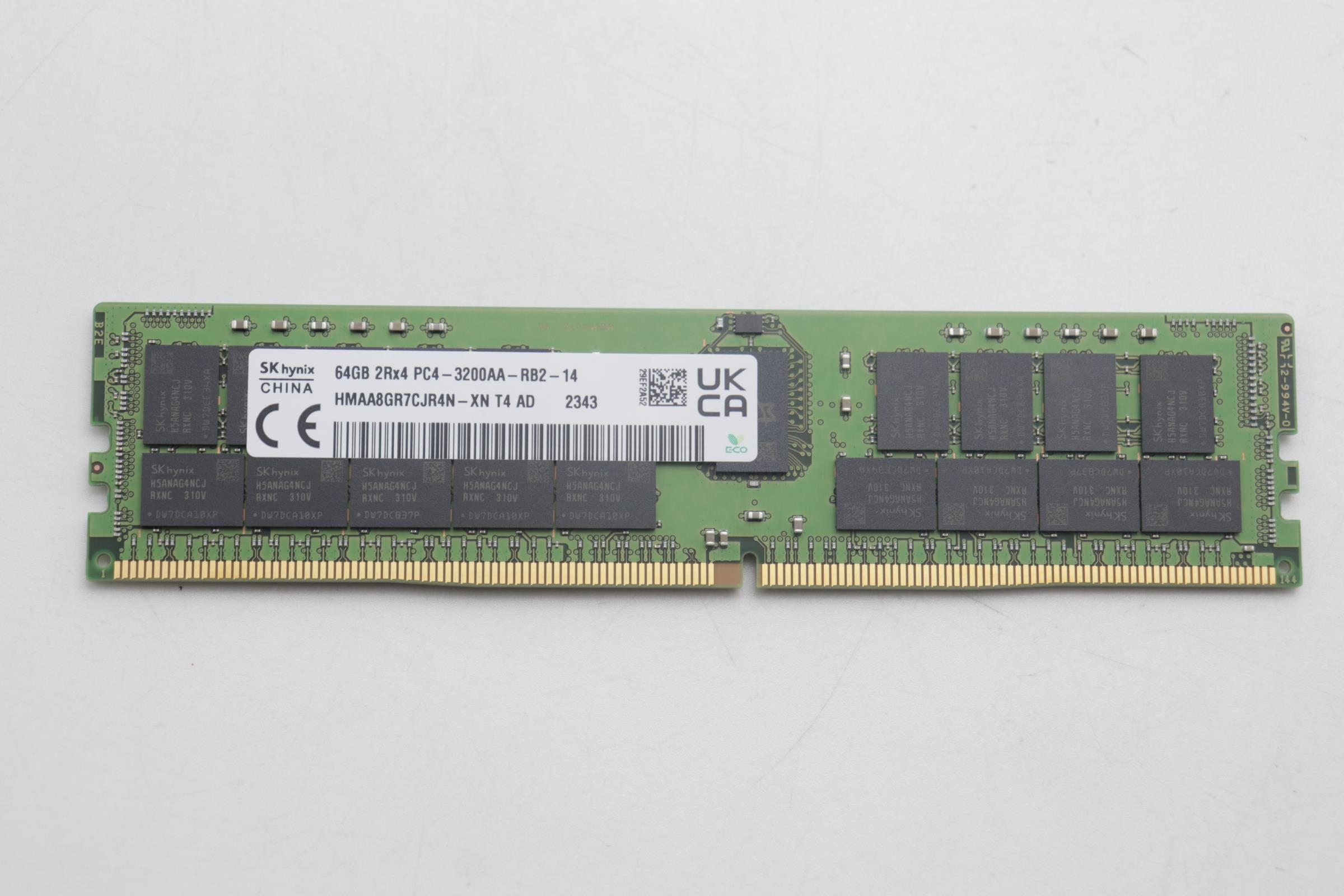 Lenovo Part  Original Lenovo MEMORY RDIMM,64GB,DDR4,3200,SK Hynix