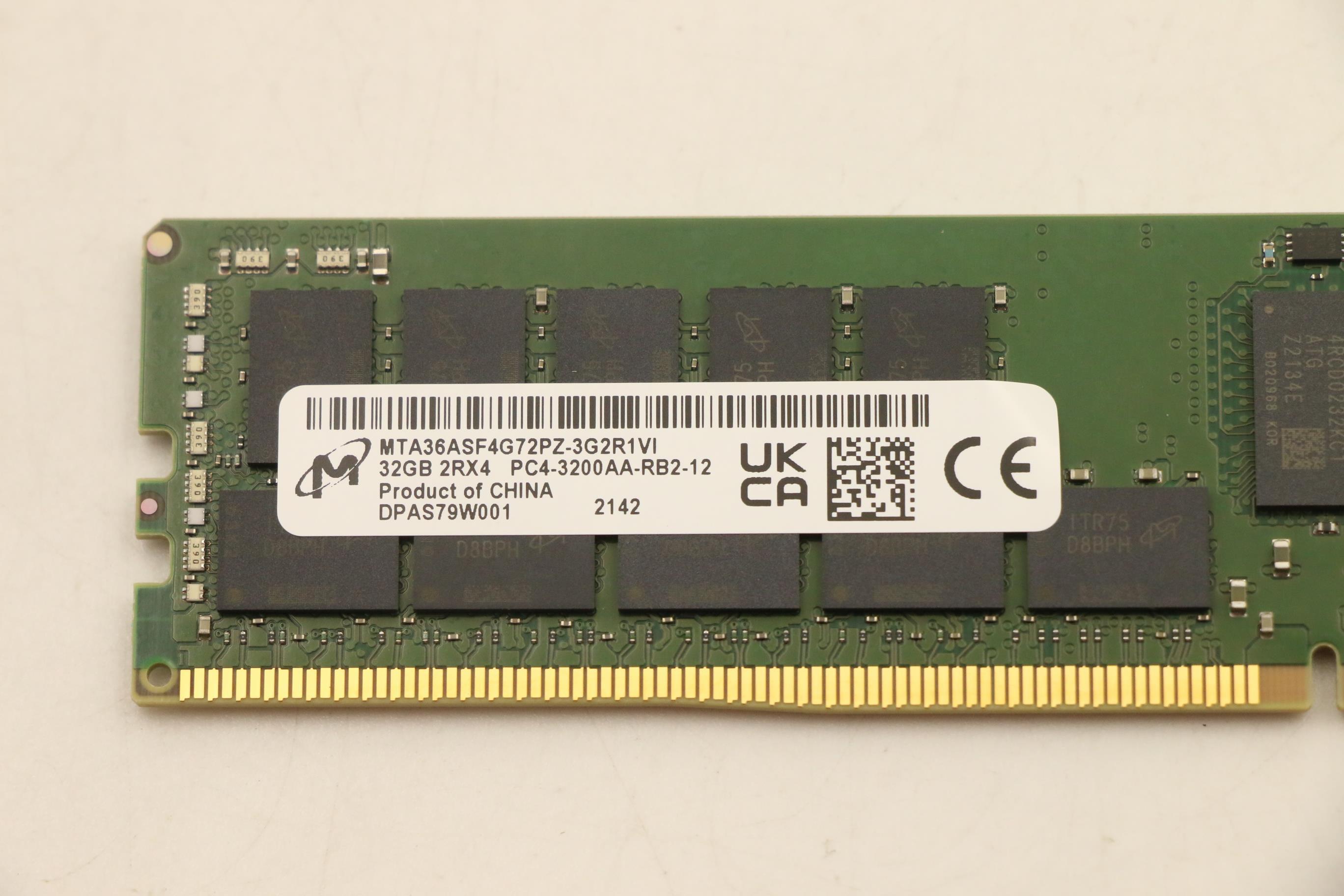 Lenovo Part  Original Lenovo MEMORY RDIMM,32GB,DDR4,3200,Micron