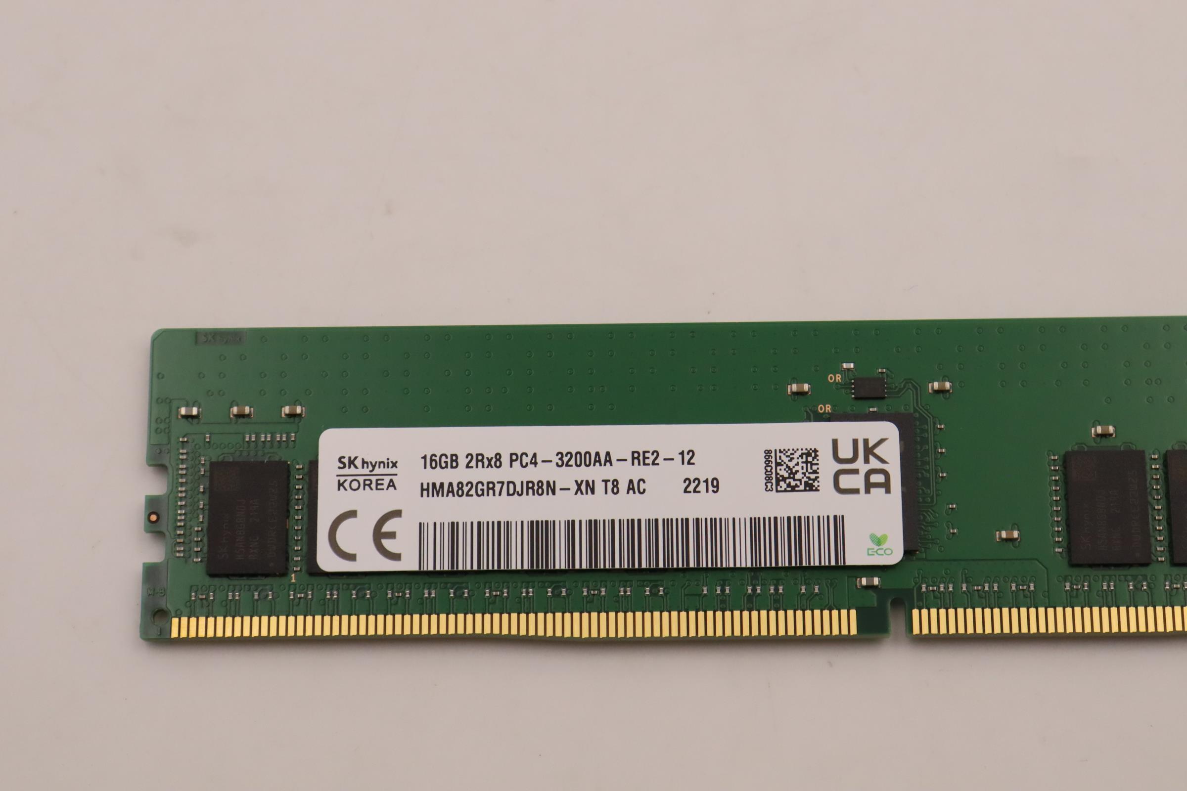 Lenovo Part  Original Lenovo MEMORY RDIMM,16GB,DDR4,3200,SK Hynix
