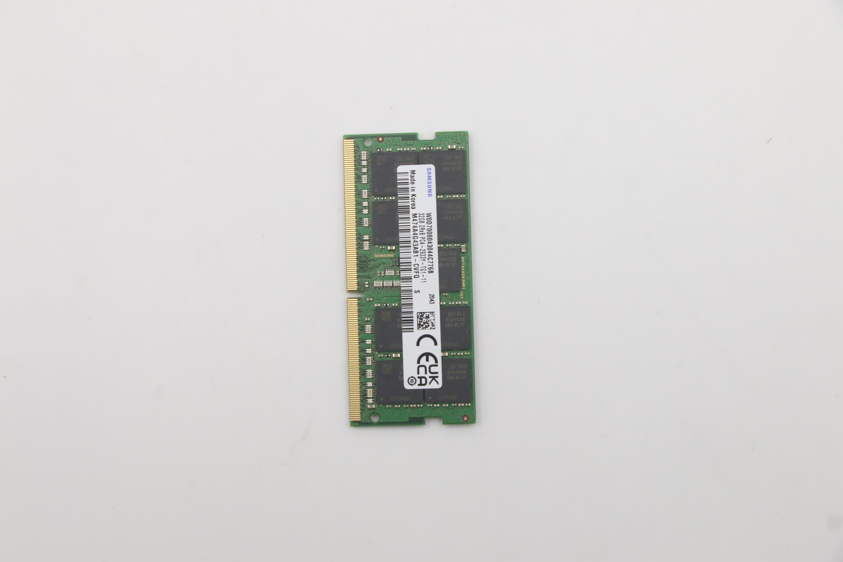 Lenovo Part MEMORY 5M30V06919 ECC SoDIMM,32GB,DDR4,2933,Samsung