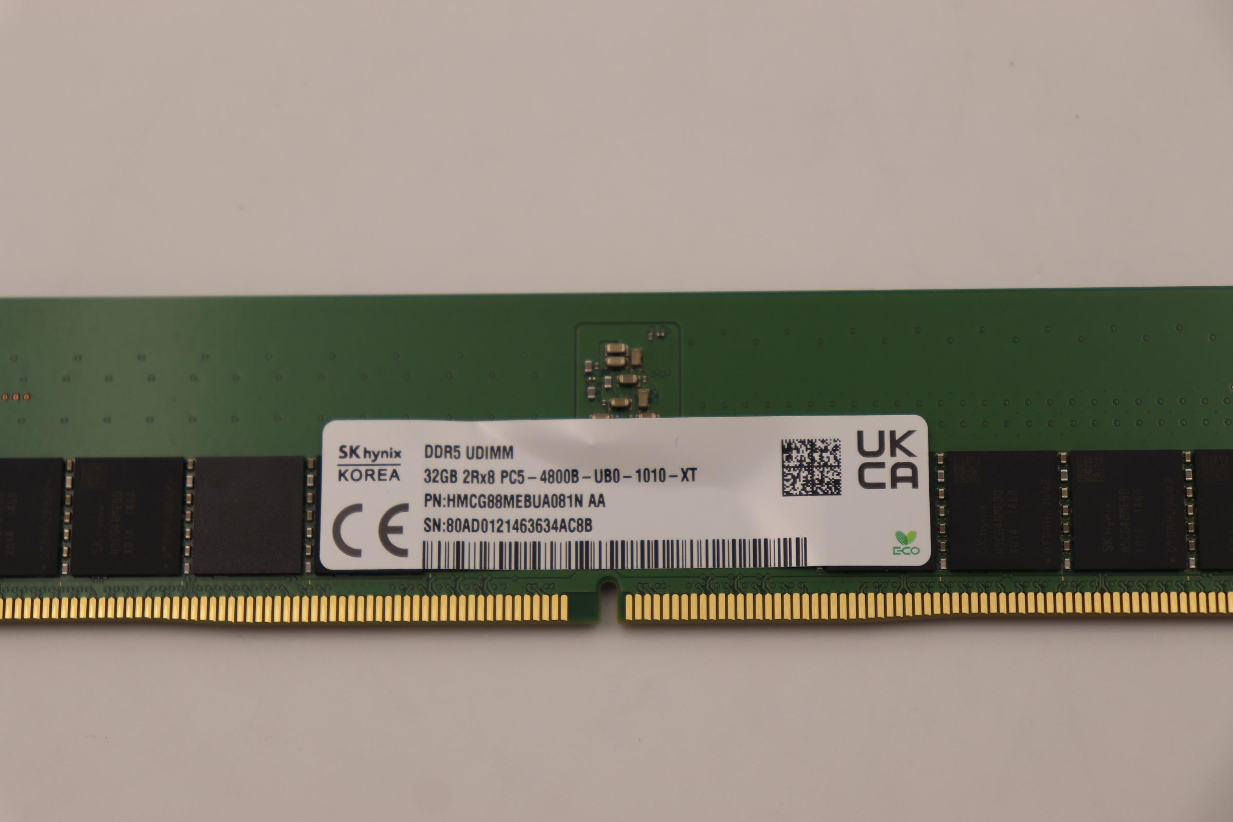 5M30Z71678 - Original Lenovo MEMORY UDIMM,32GB,DDR5,4800,Hynix