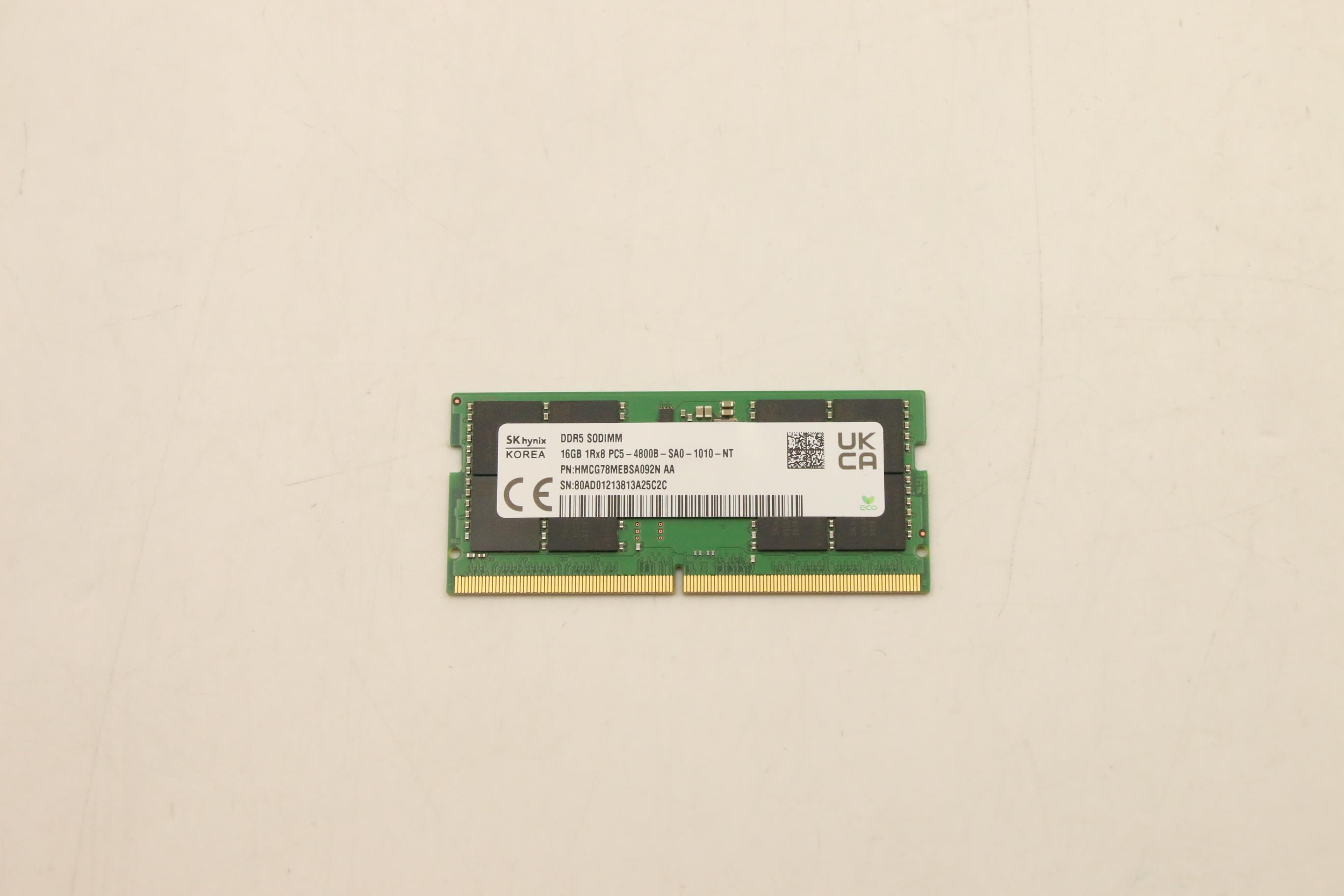 Lenovo Part  Original Lenovo MEMORY SoDIMM,16GB,DDR5,4800,Hynix