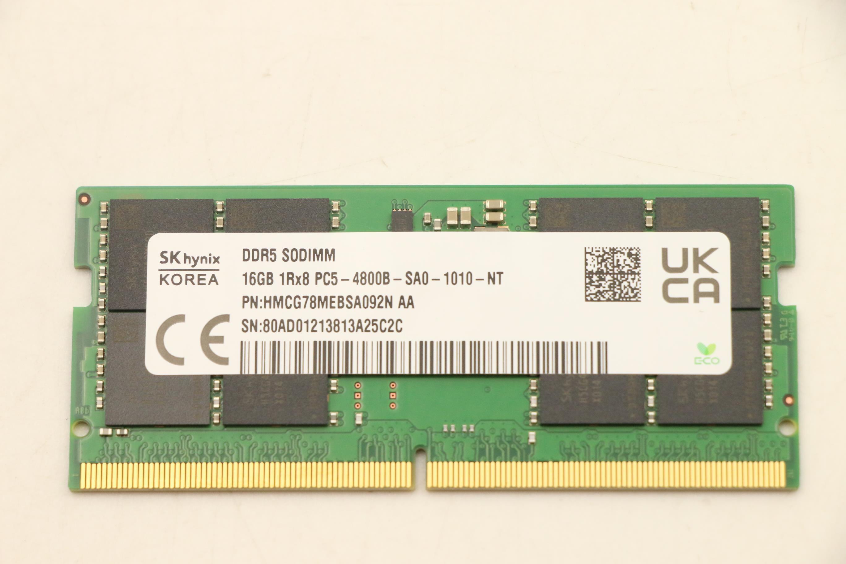 5M30Z71680 - Original Lenovo MEMORY SoDIMM,16GB,DDR5,4800,Hynix